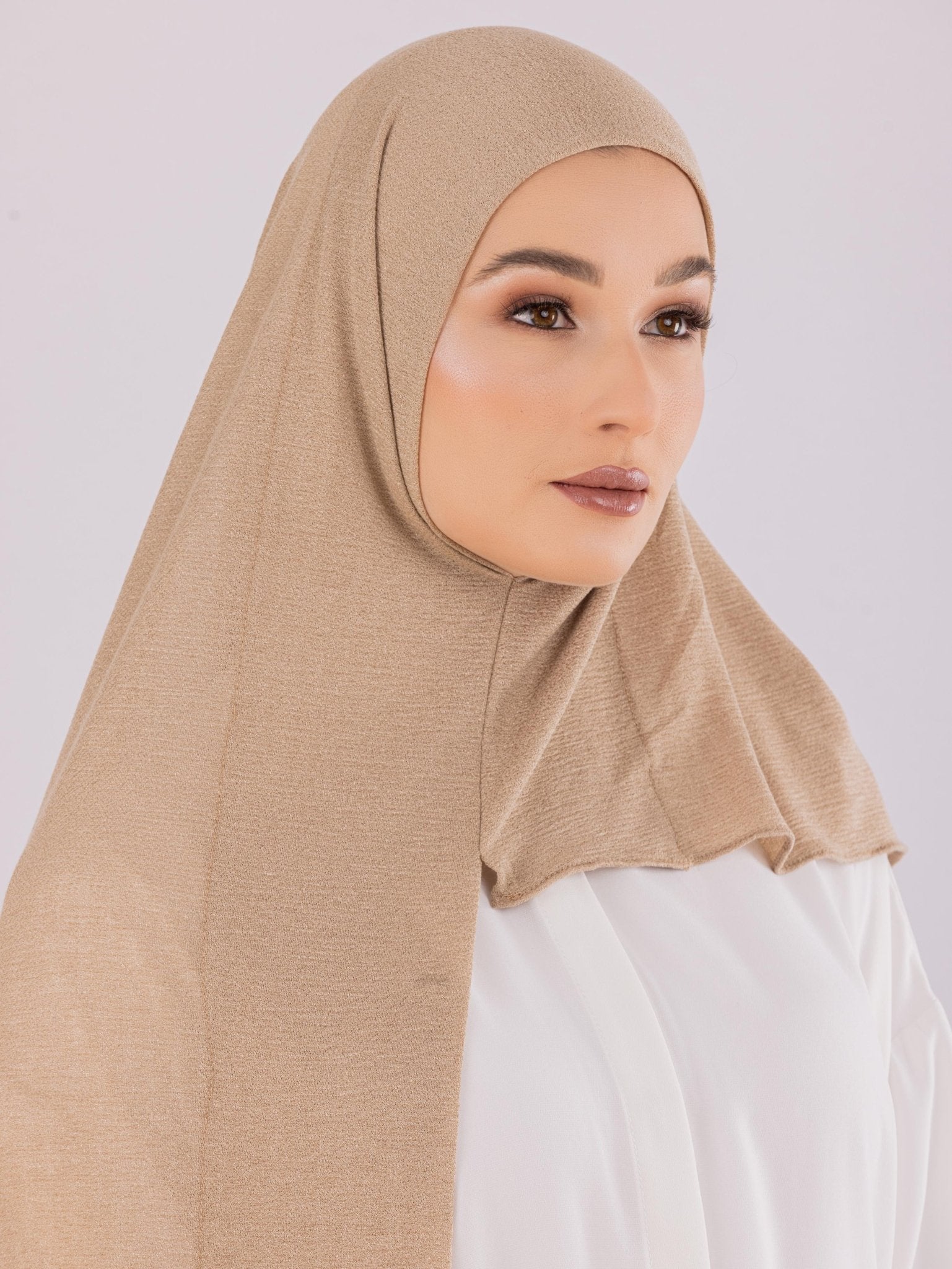Easy To Wear Design | Malaysian Crush Cotton | Khaki Tan - MOLTTE
