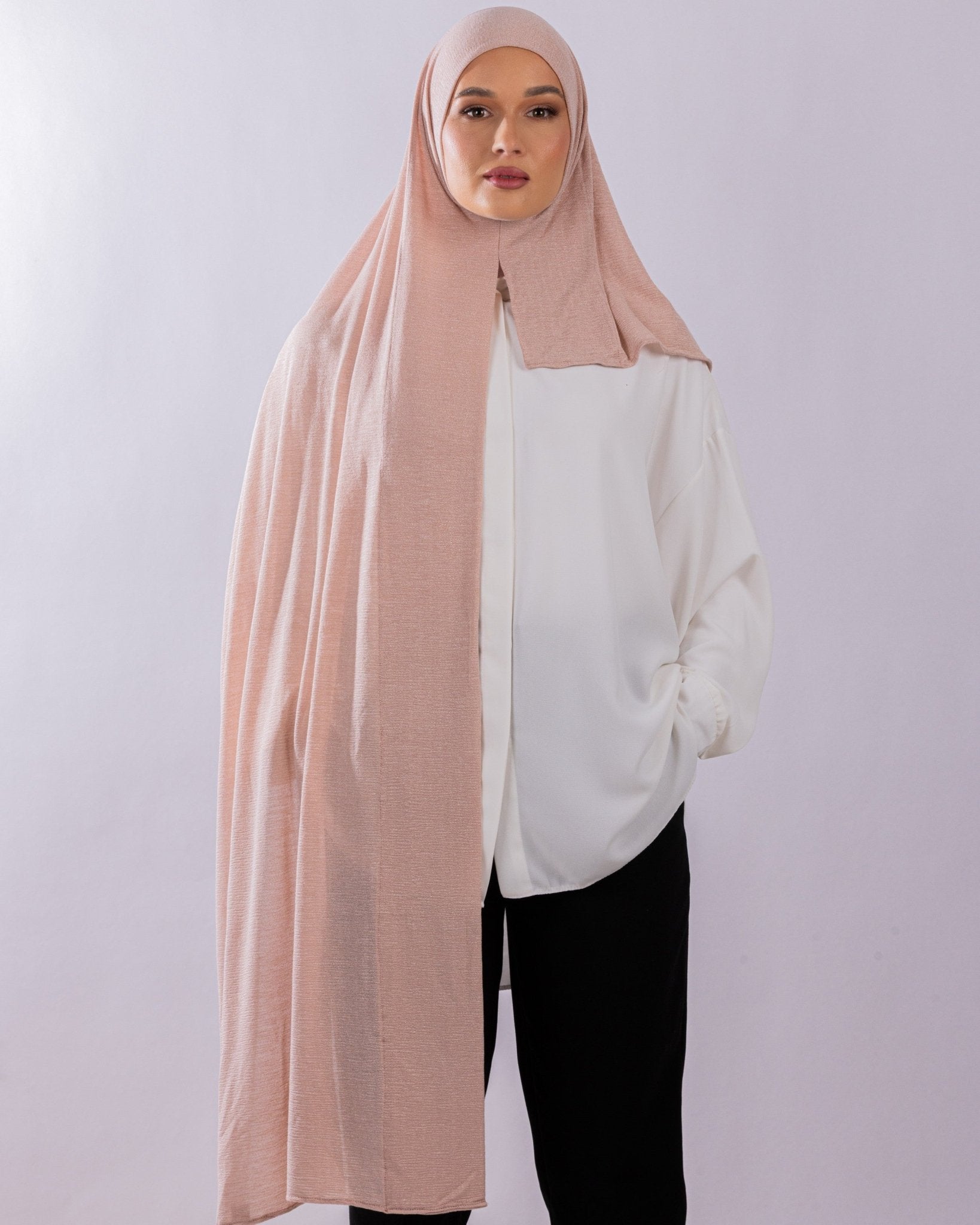 Easy To Wear Design | Malaysian Crush Cotton | Light Coral - MOLTTE