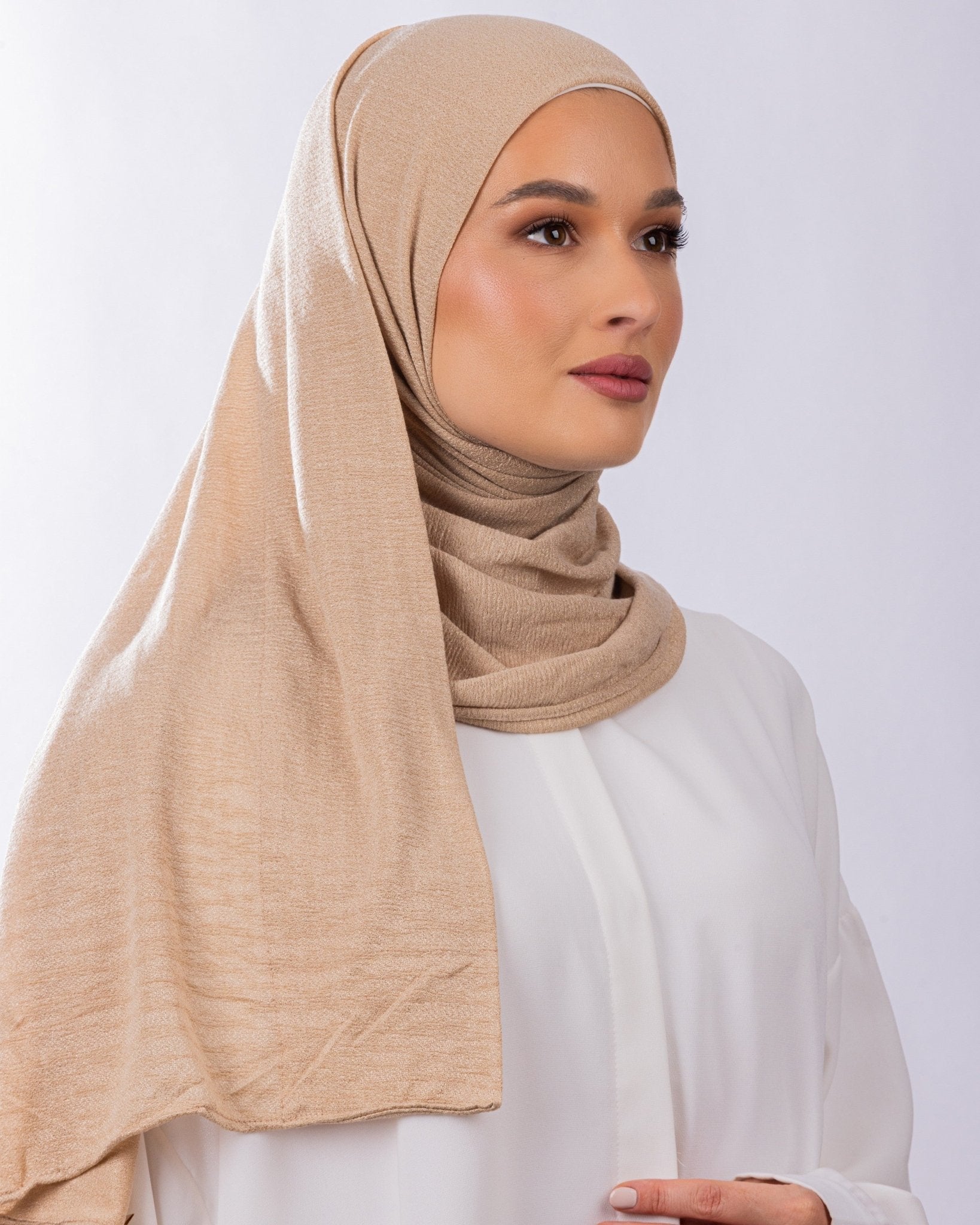 Easy To Wear Design | Malaysian Crush Cotton | Light Mocha - MOLTTE