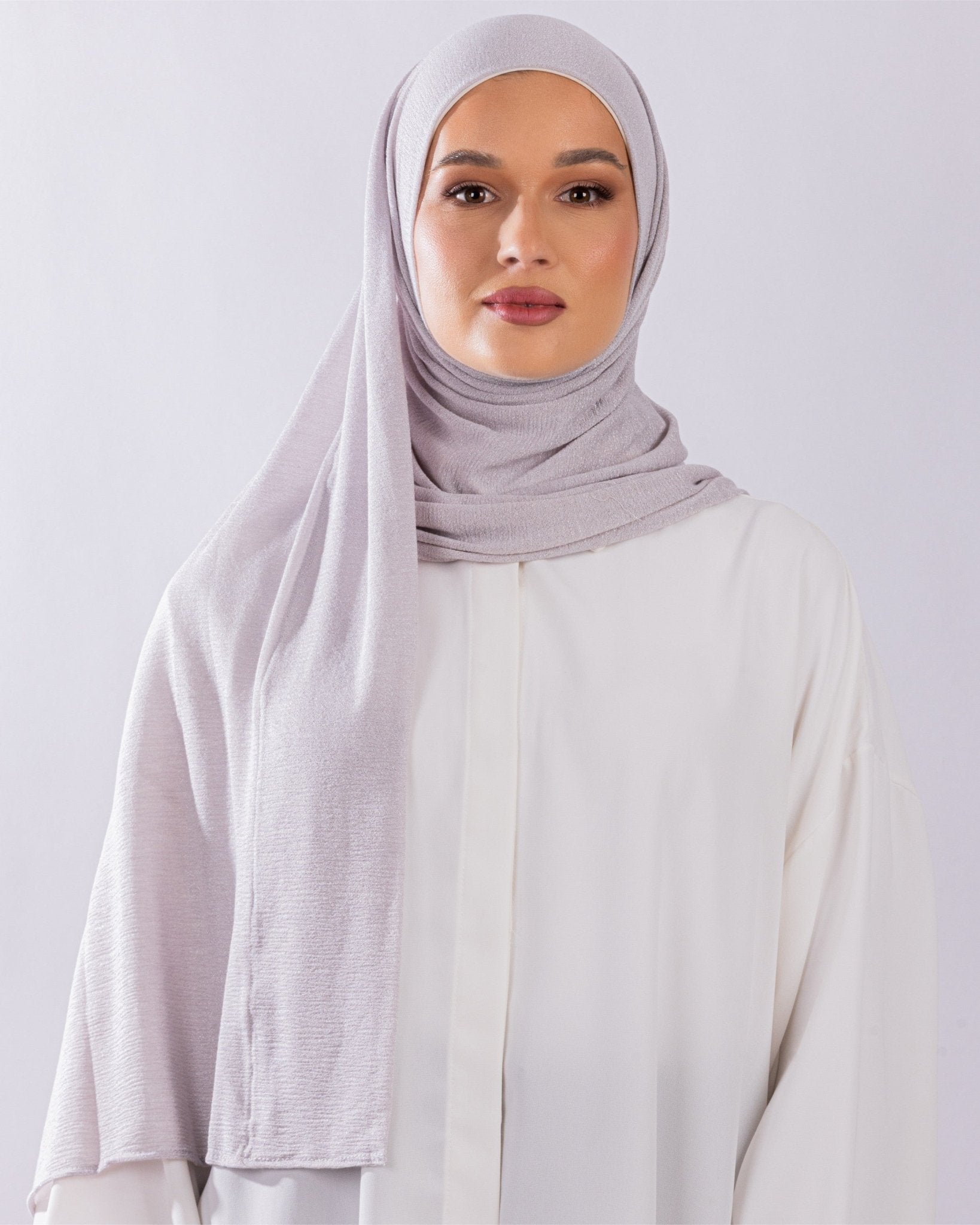Easy To Wear Design | Malaysian Crush Cotton | Lilac Gray - MOLTTE