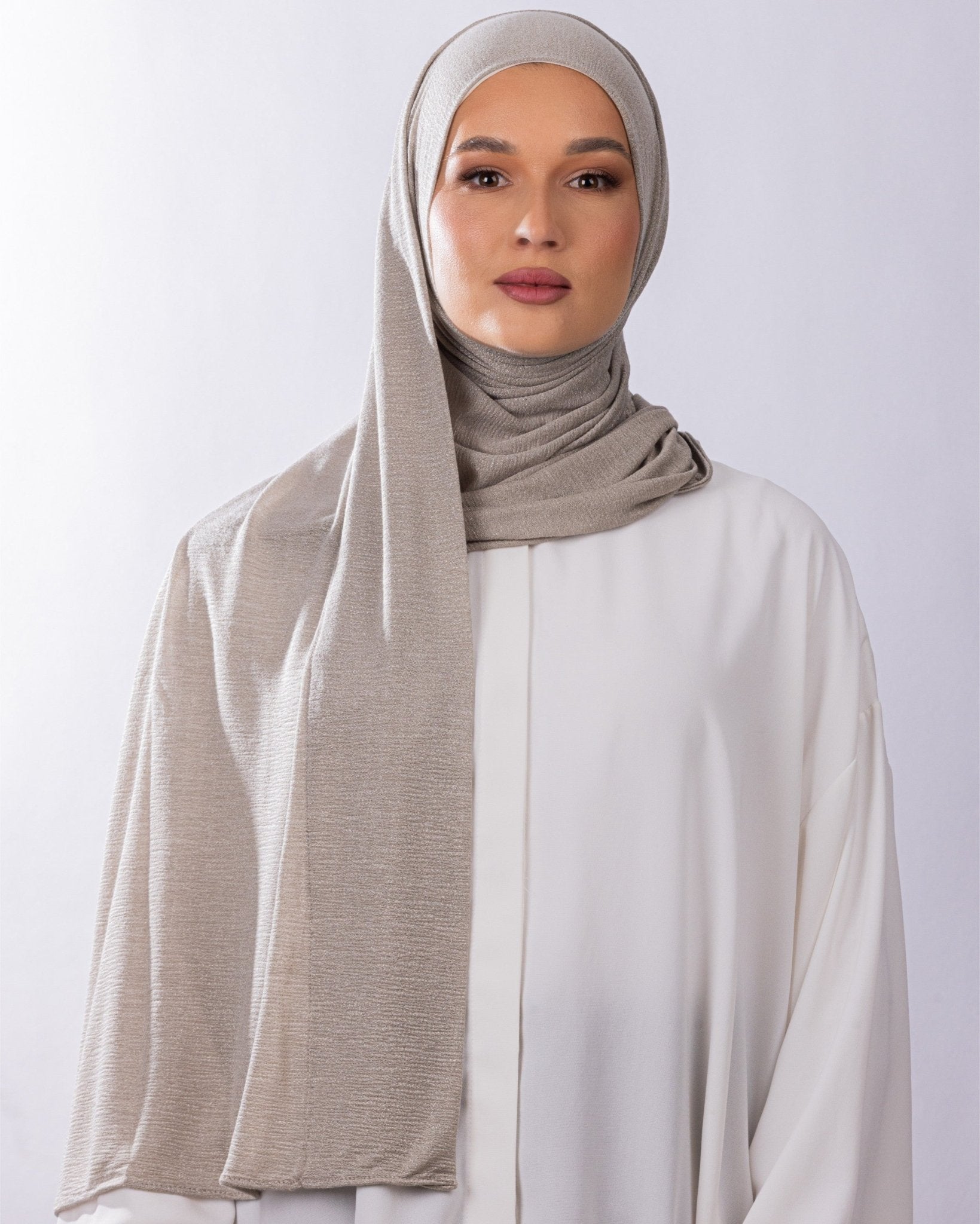 Easy To Wear Design | Malaysian Crush Cotton | Mink - MOLTTE