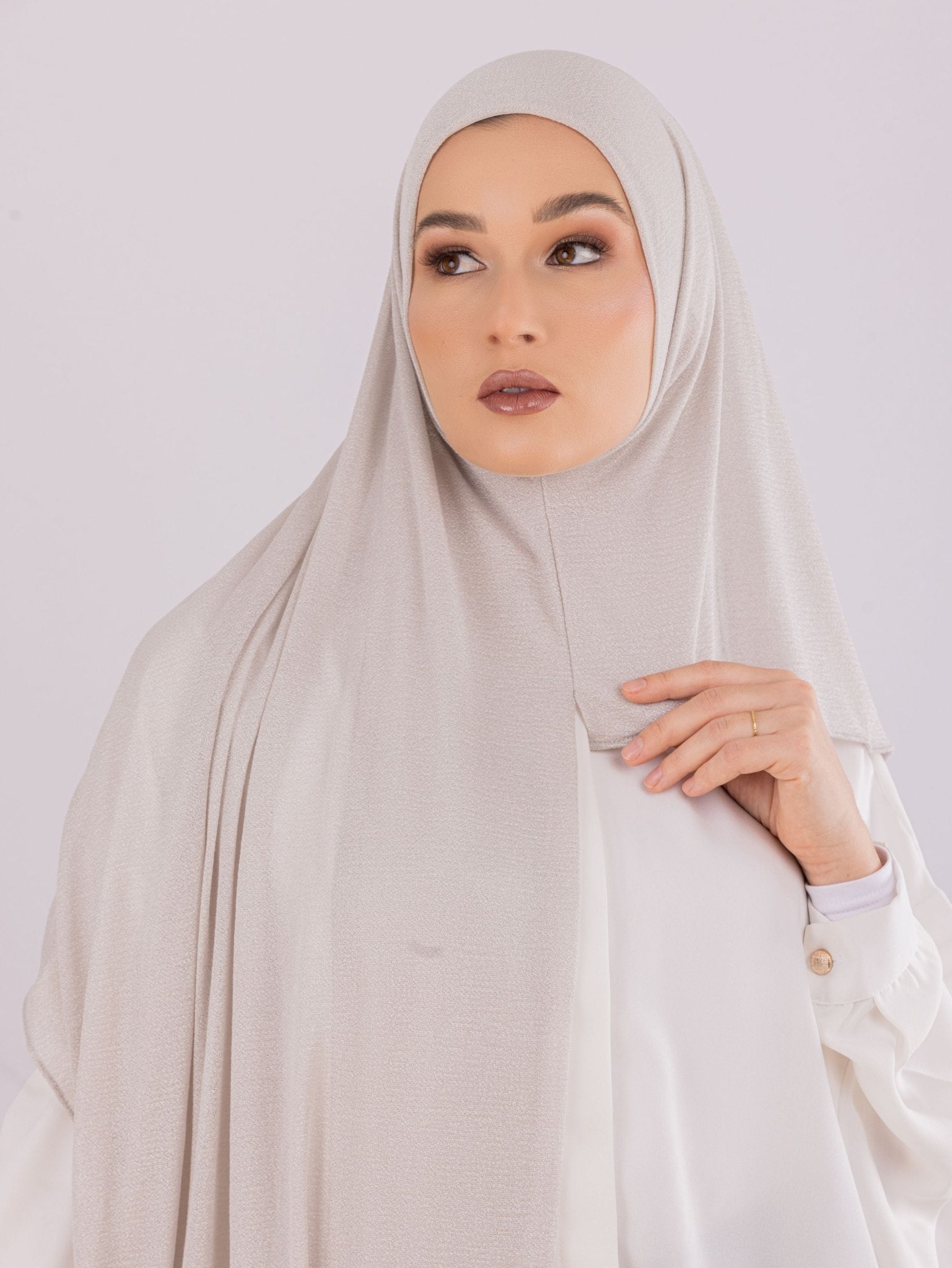 Easy To Wear Design | Malaysian Crush Cotton | Pale Mauve - MOLTTE