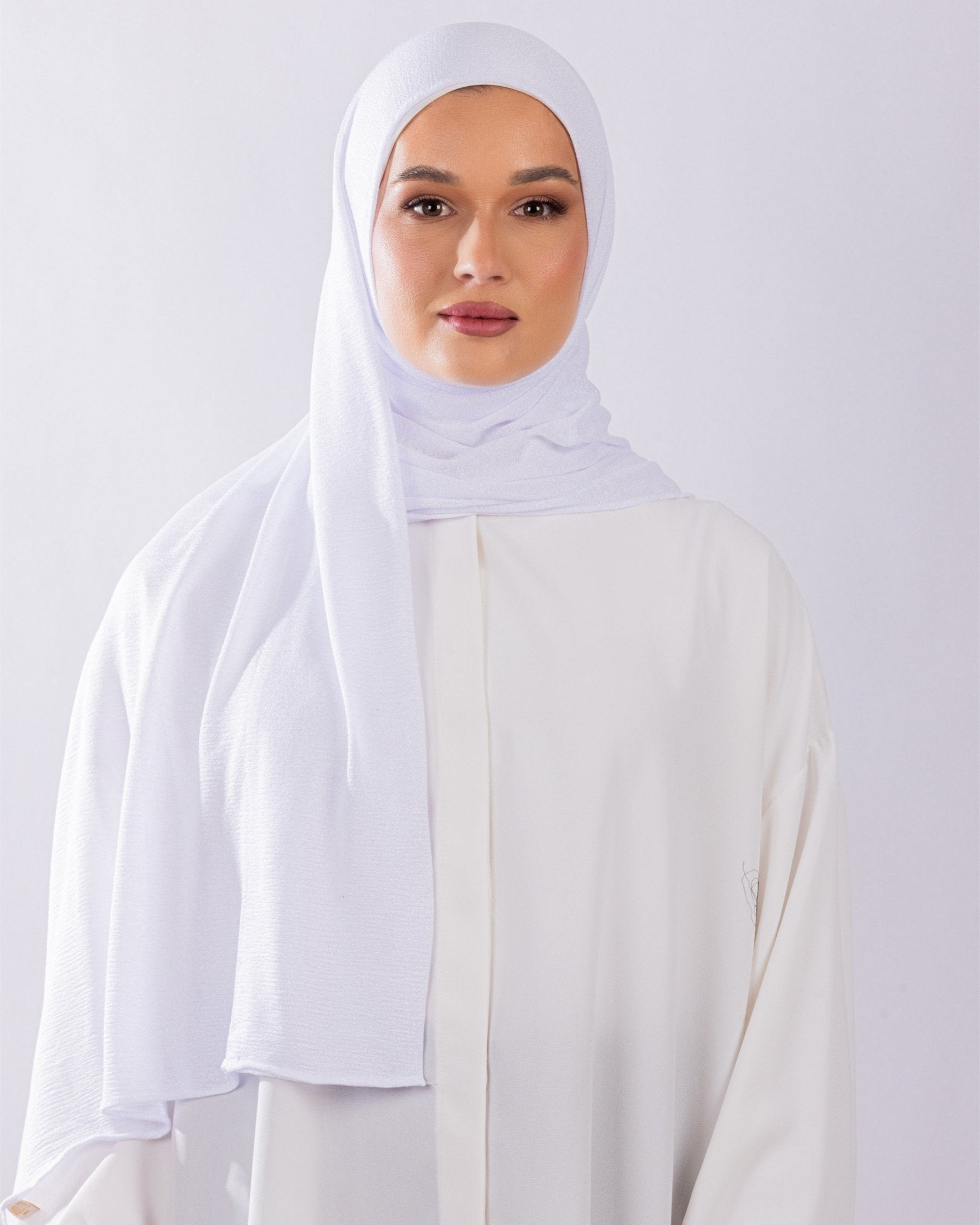 Easy To Wear Design | Malaysian Crush Cotton | White - MOLTTE