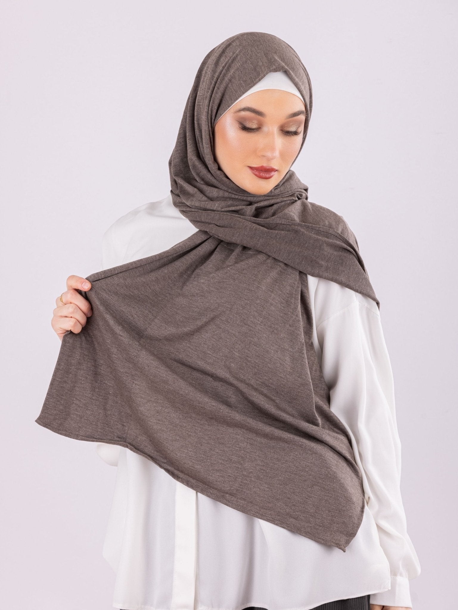 Plain Design | Moltte Signature Cotton | Grayish Taupe - MOLTTE
