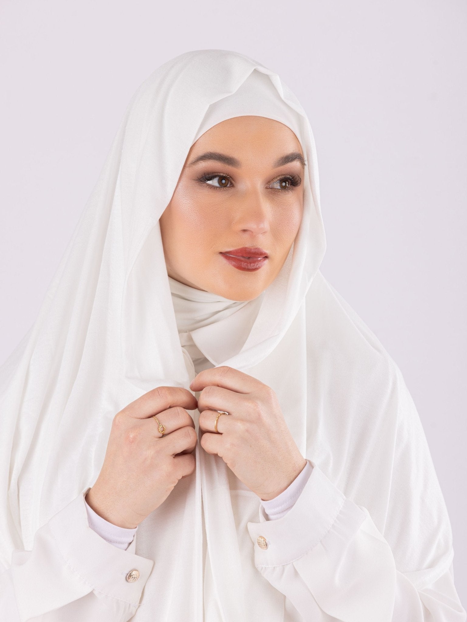Plain Design | Moltte Signature Cotton | White - MOLTTE