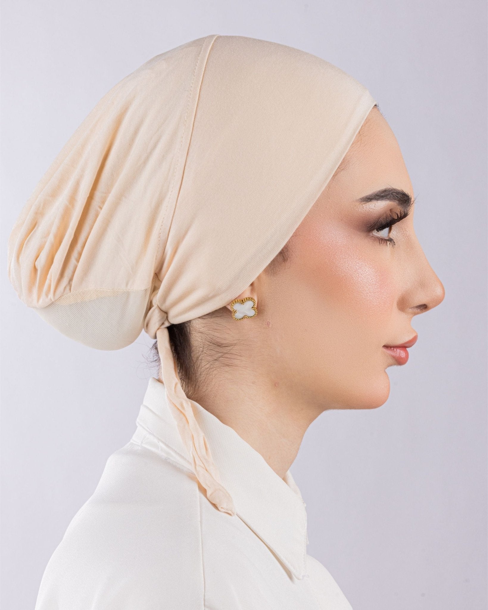 Tie Mesh Undercap | Creamy Beige - MOLTTE