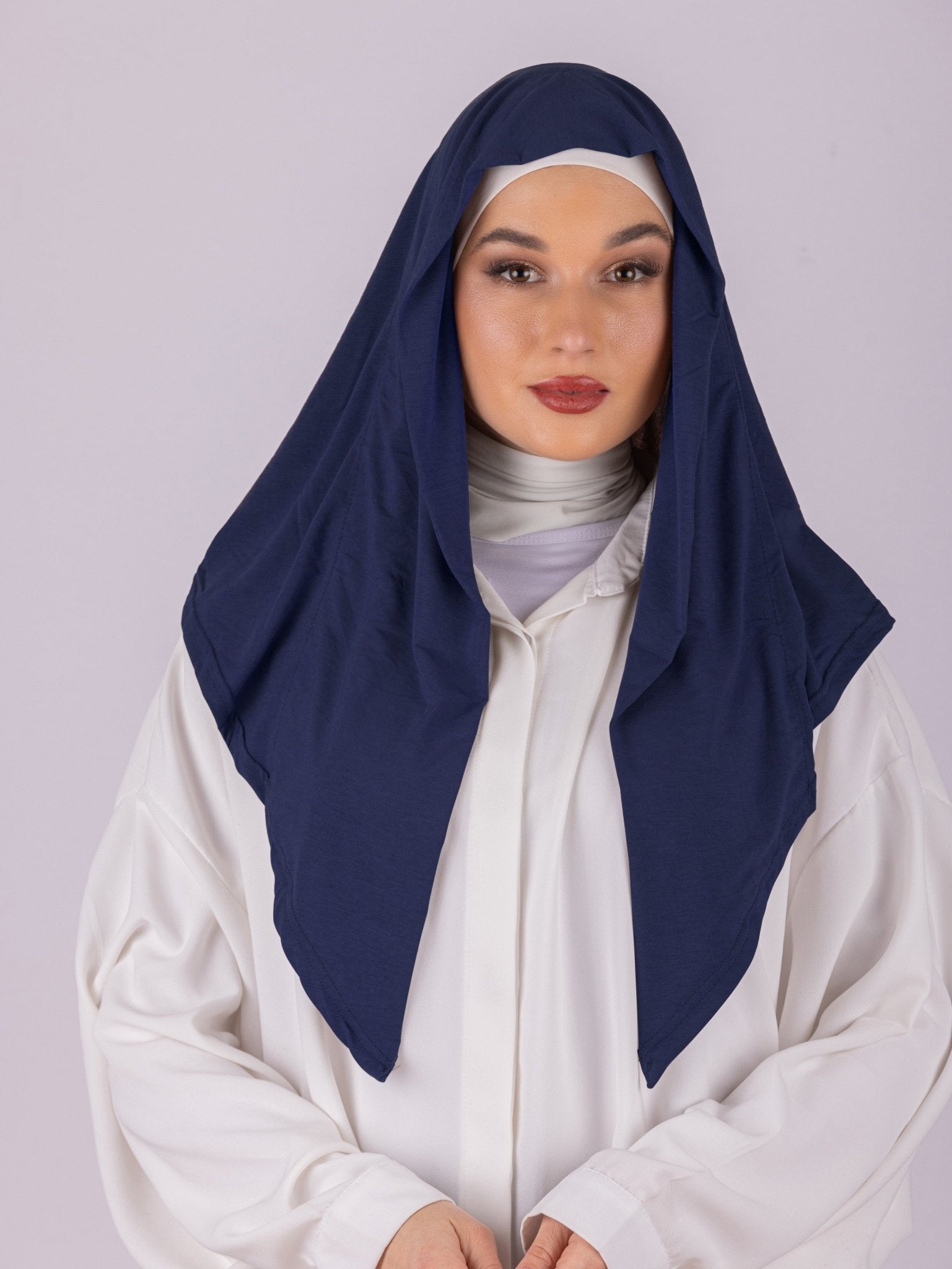 Triangular Design | Spanish Cotton | Navy Blue - MOLTTE