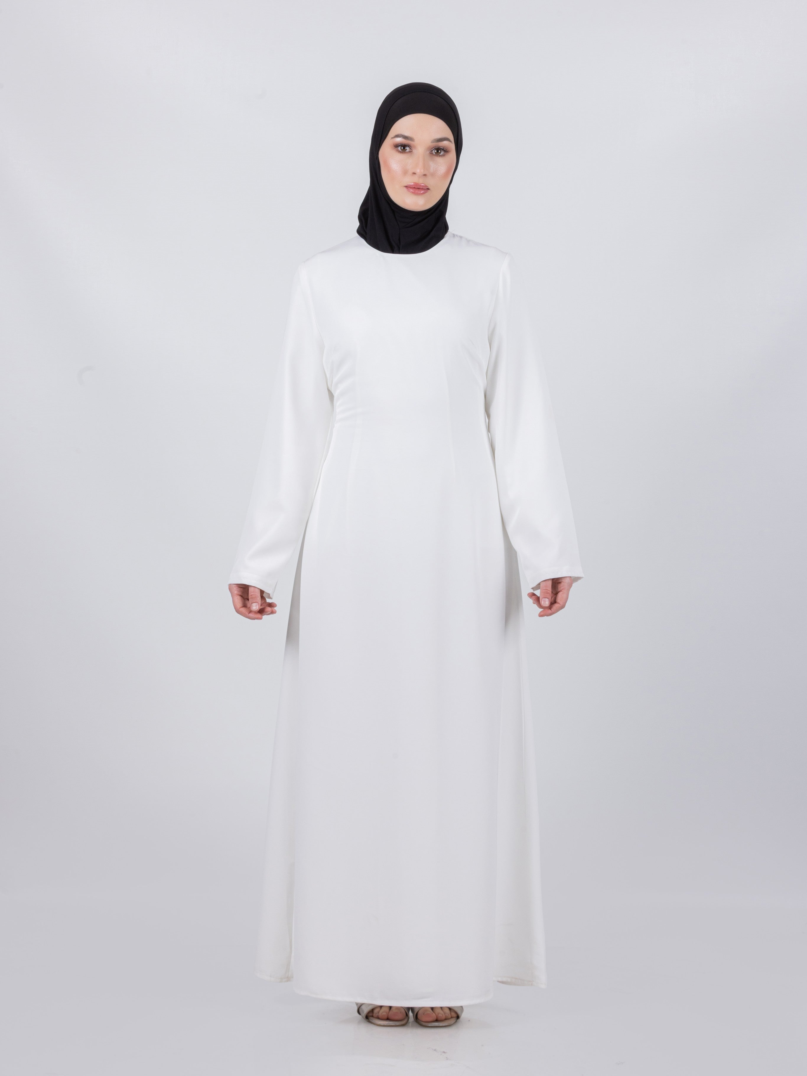 Tie Waist Maxi Dress - White