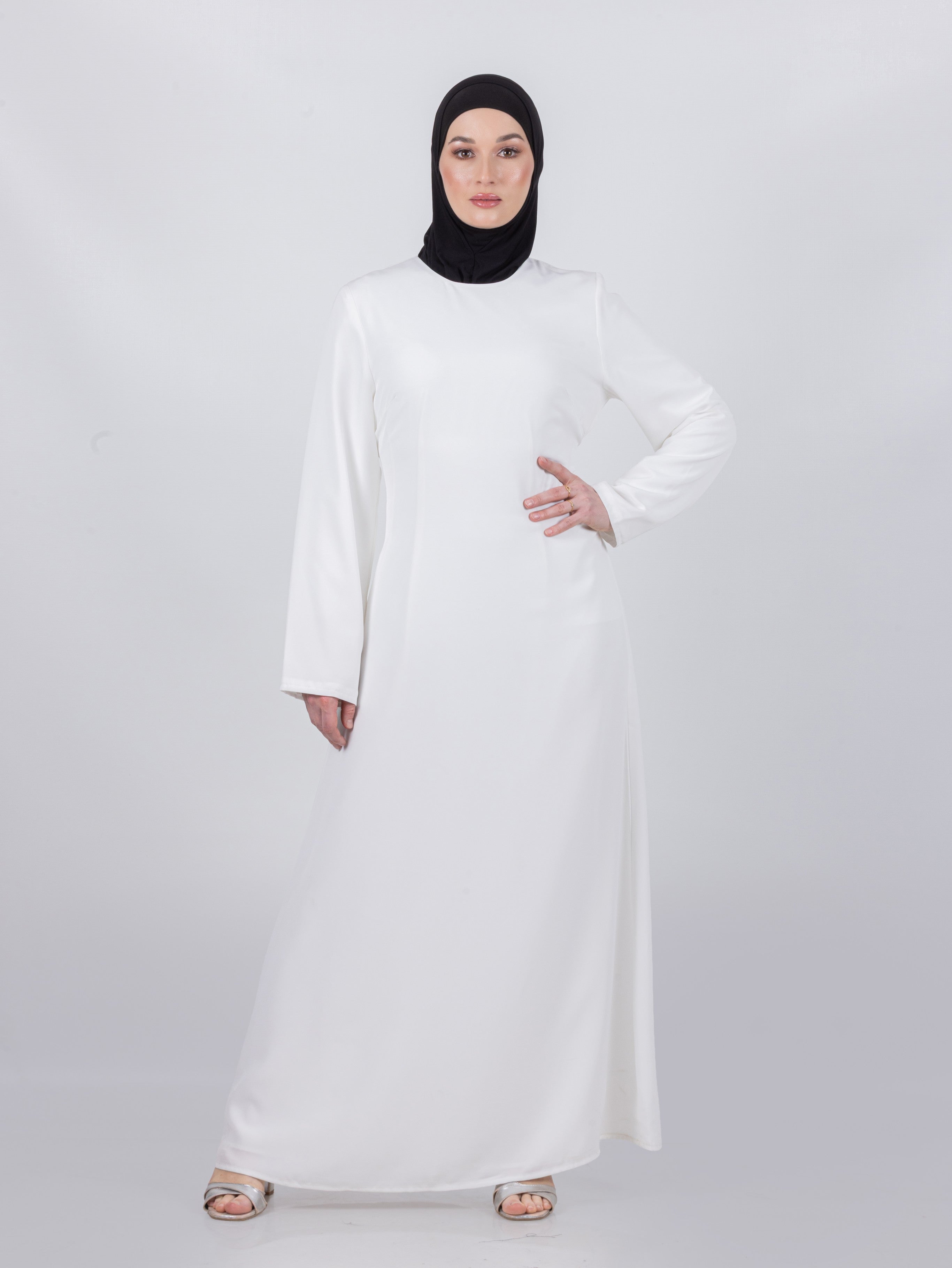 Tie Waist Maxi Dress - White