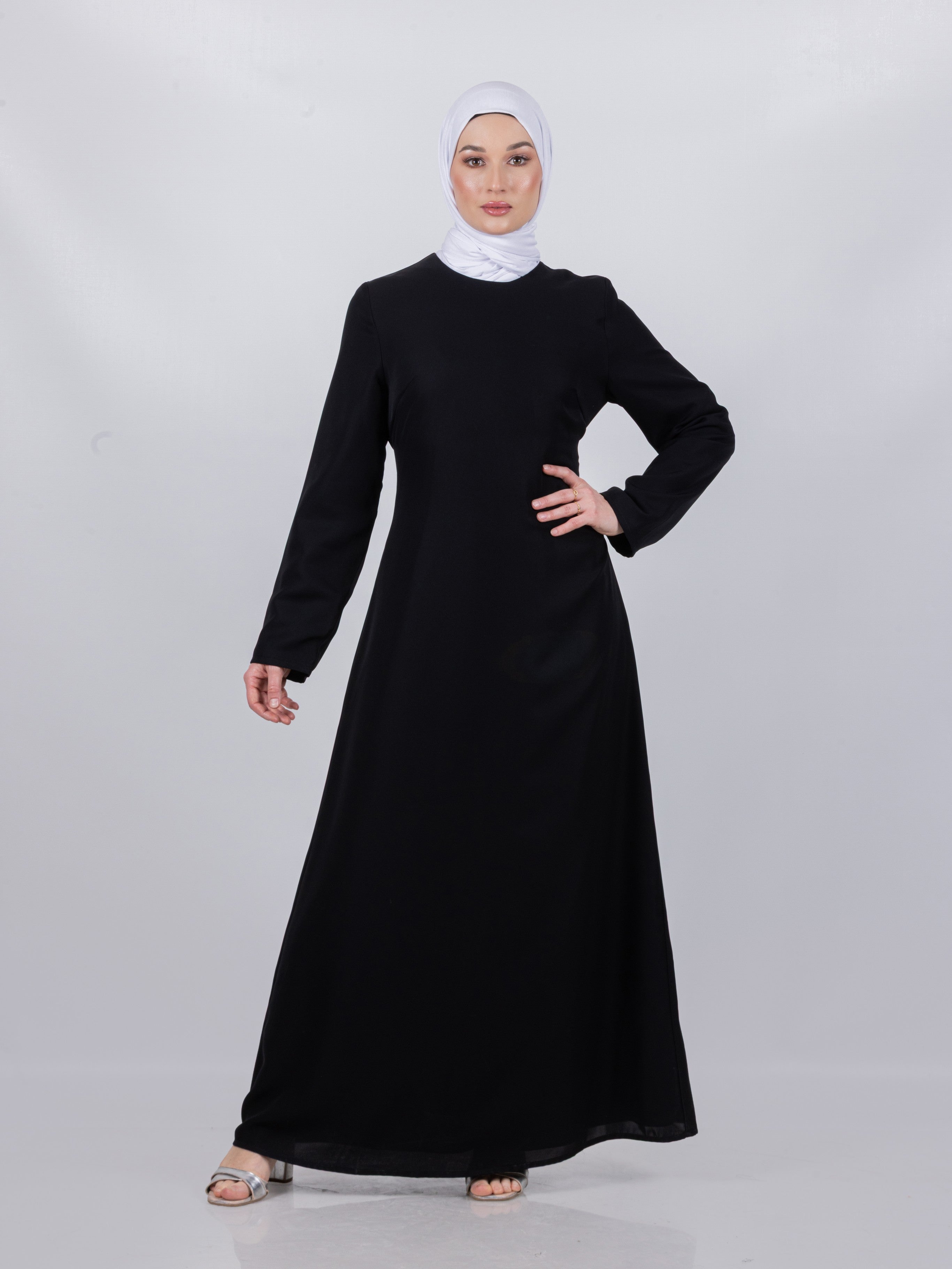 Tie Waist Maxi Dress - Black