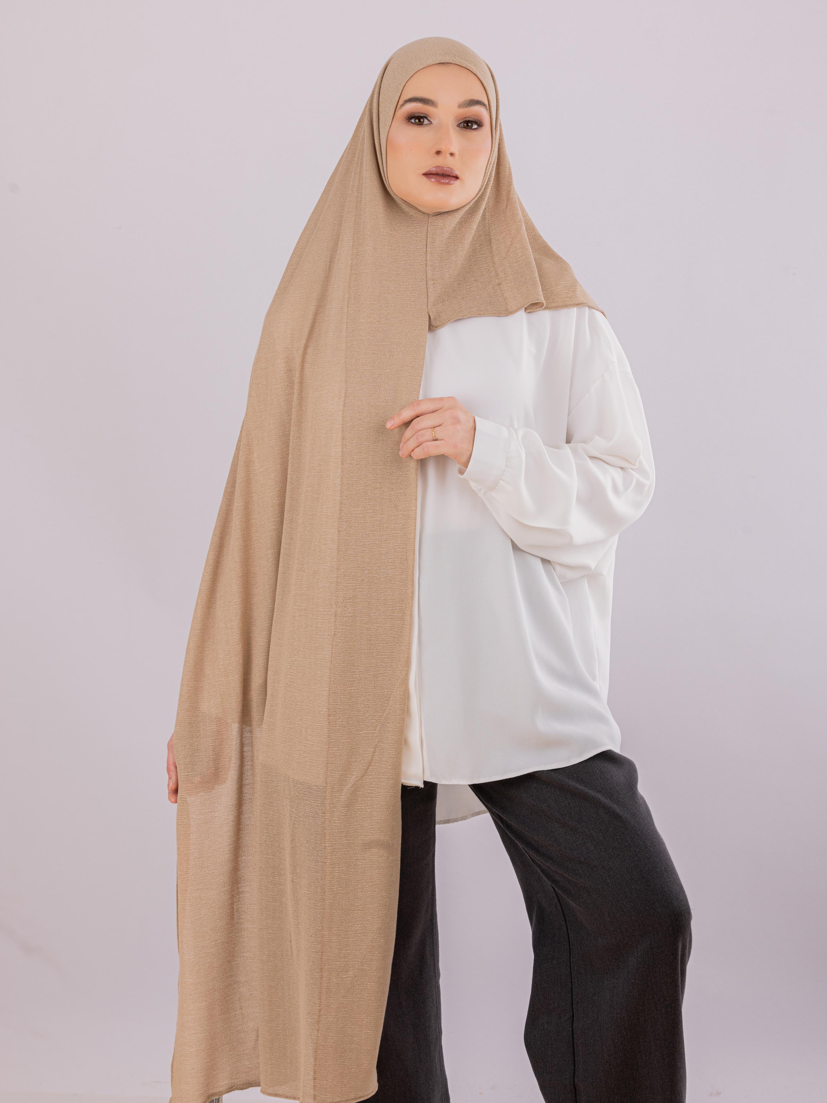 Malaysian Crush Cotton | Stitched from Side | Khaki Tan