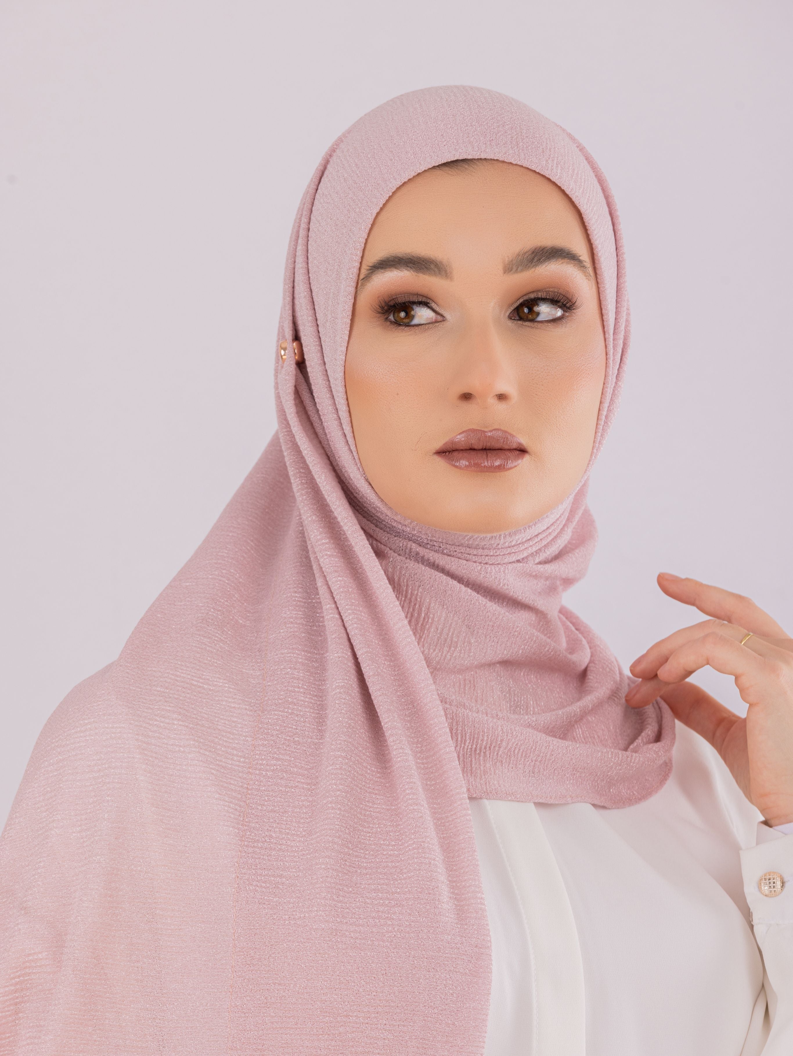 Malaysian Crush Cotton | Stitched from Side | Pale Blush