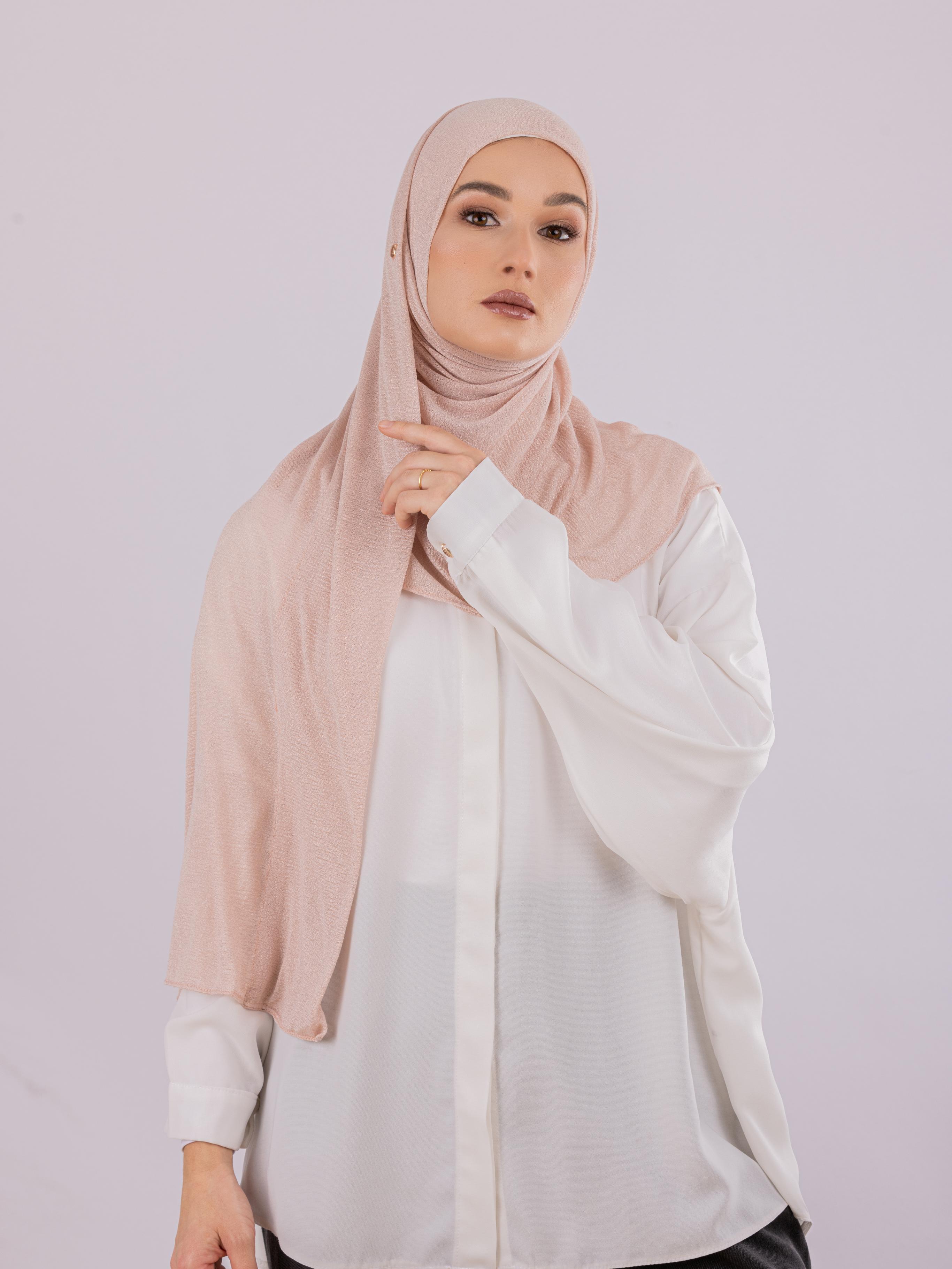 Malaysian Crush Cotton | Stitched from Side | Taupe Rose