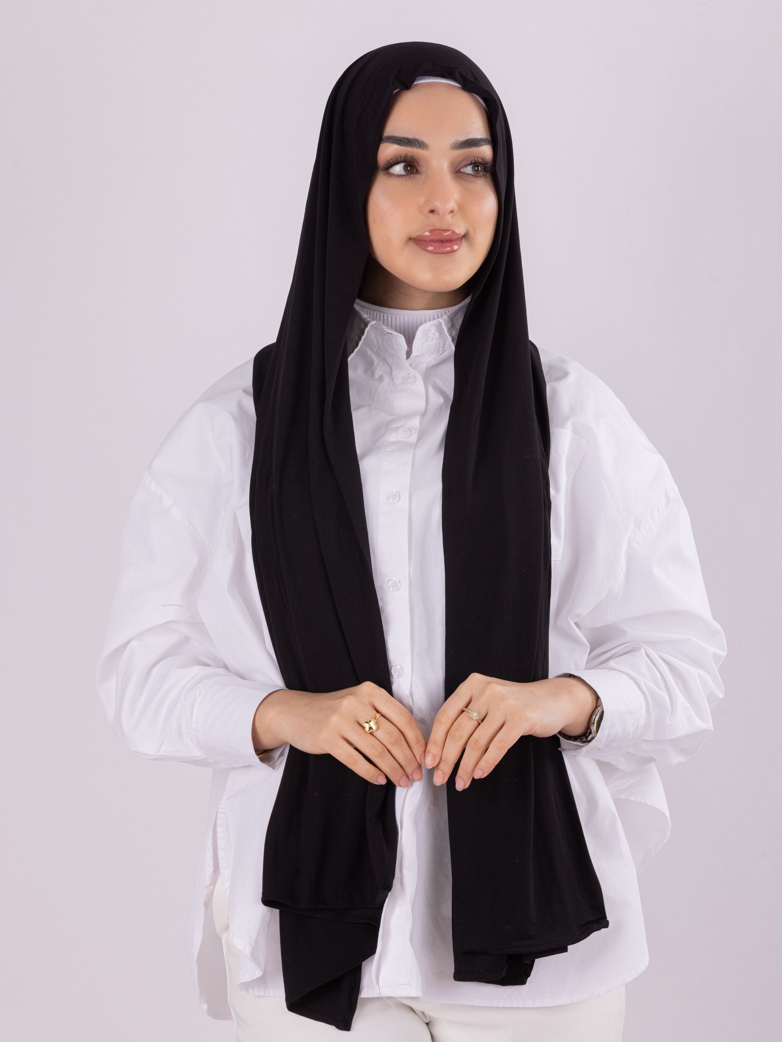Plain Design | Spanish Cotton | Black