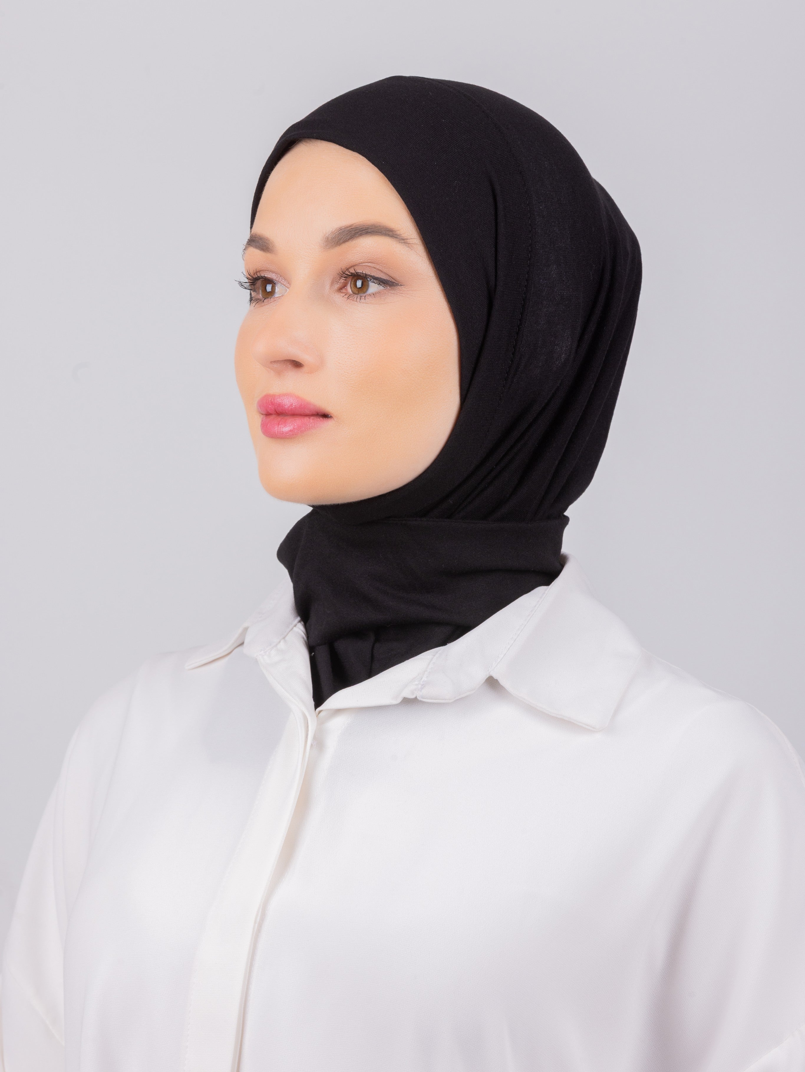 TriLock™ Hijab | Moltte Signature Cotton | Black