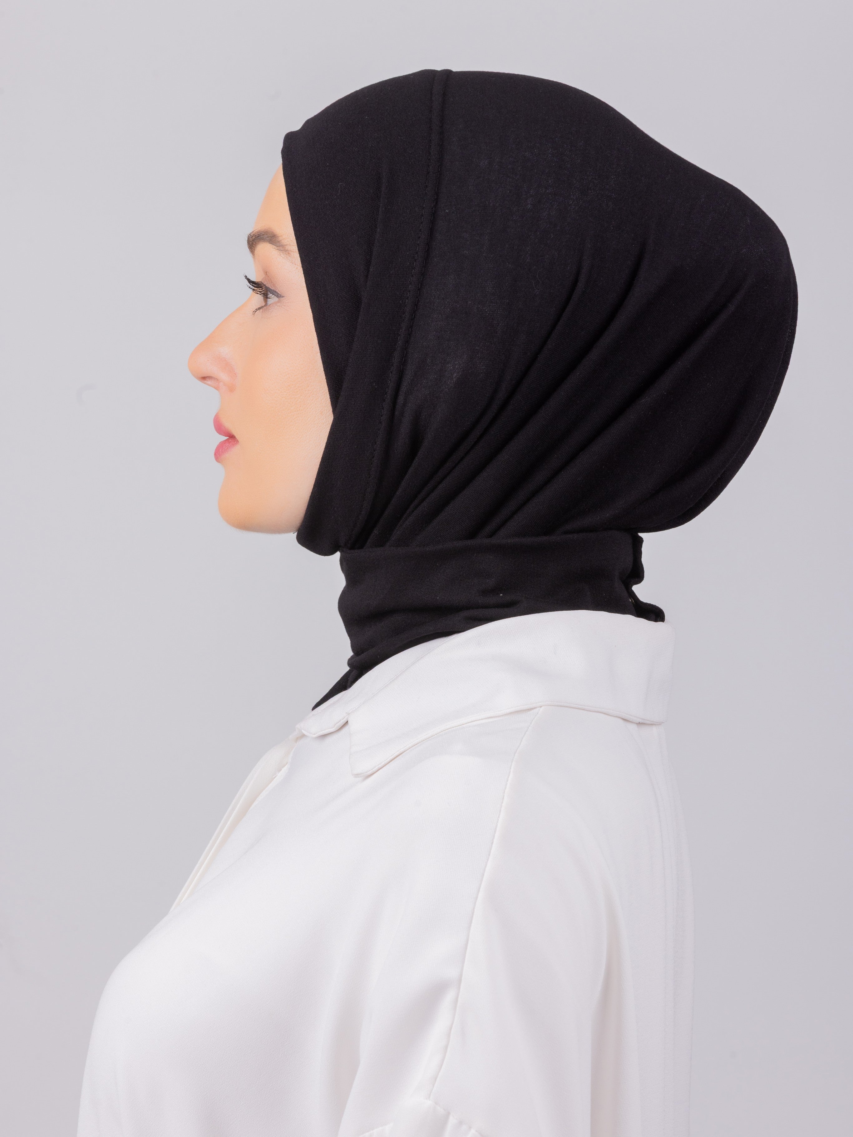 TriLock™ Hijab | Moltte Signature Cotton | Black