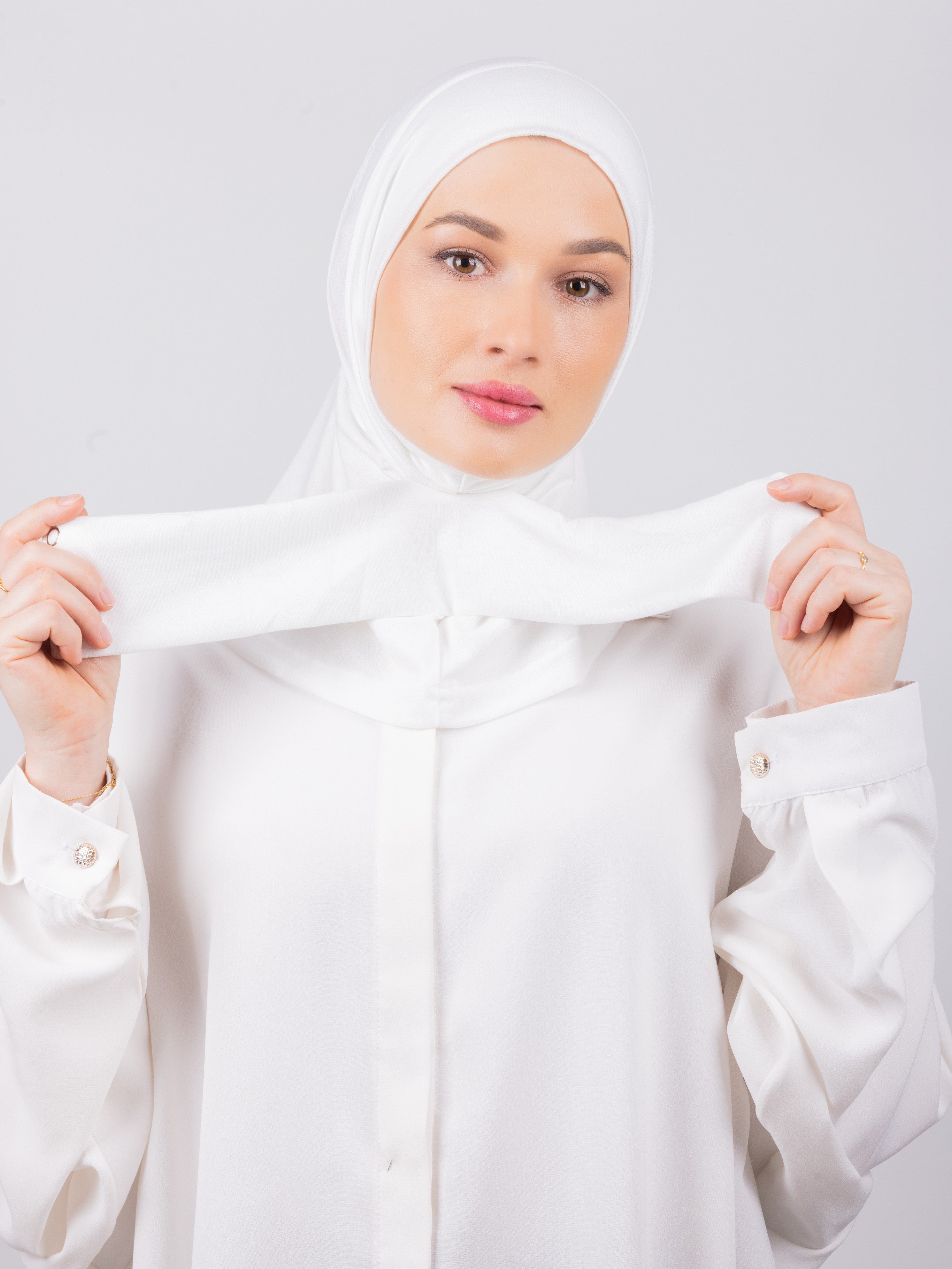 TriLock™ Hijab | Moltte Signature Cotton | Off White