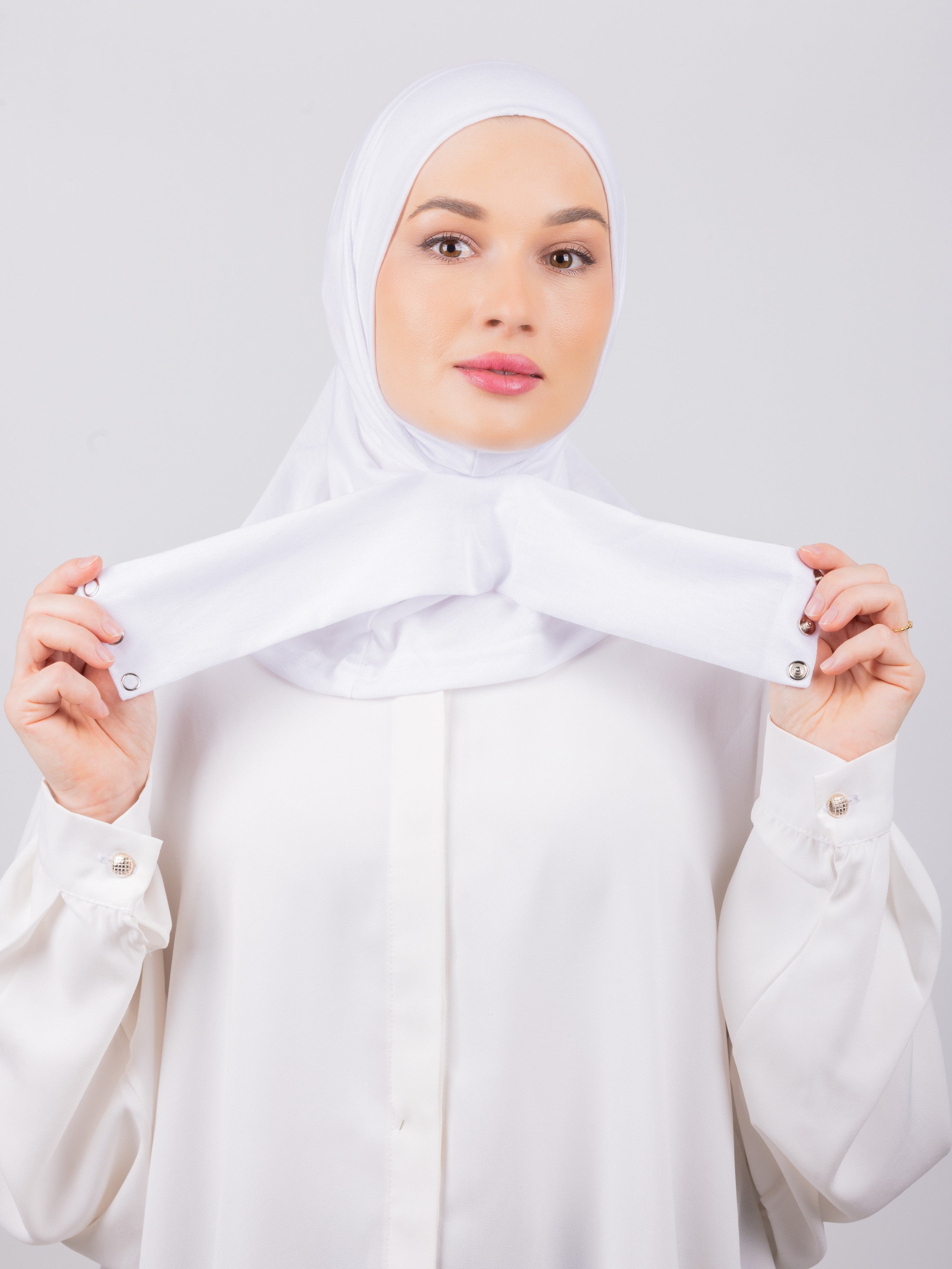 TriLock™ Hijab | Moltte Signature Cotton | White