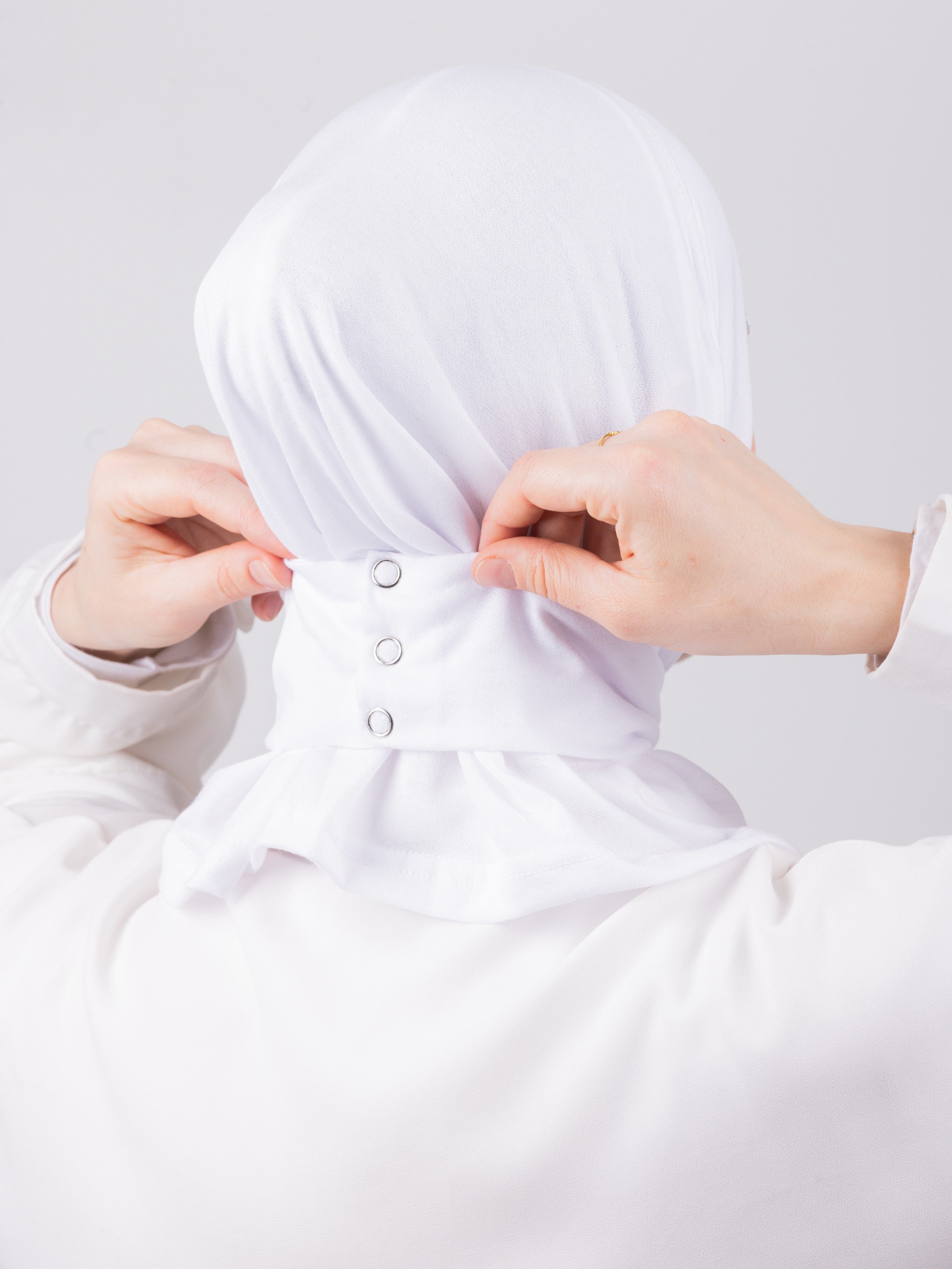 TriLock™ Hijab | Moltte Signature Cotton | White