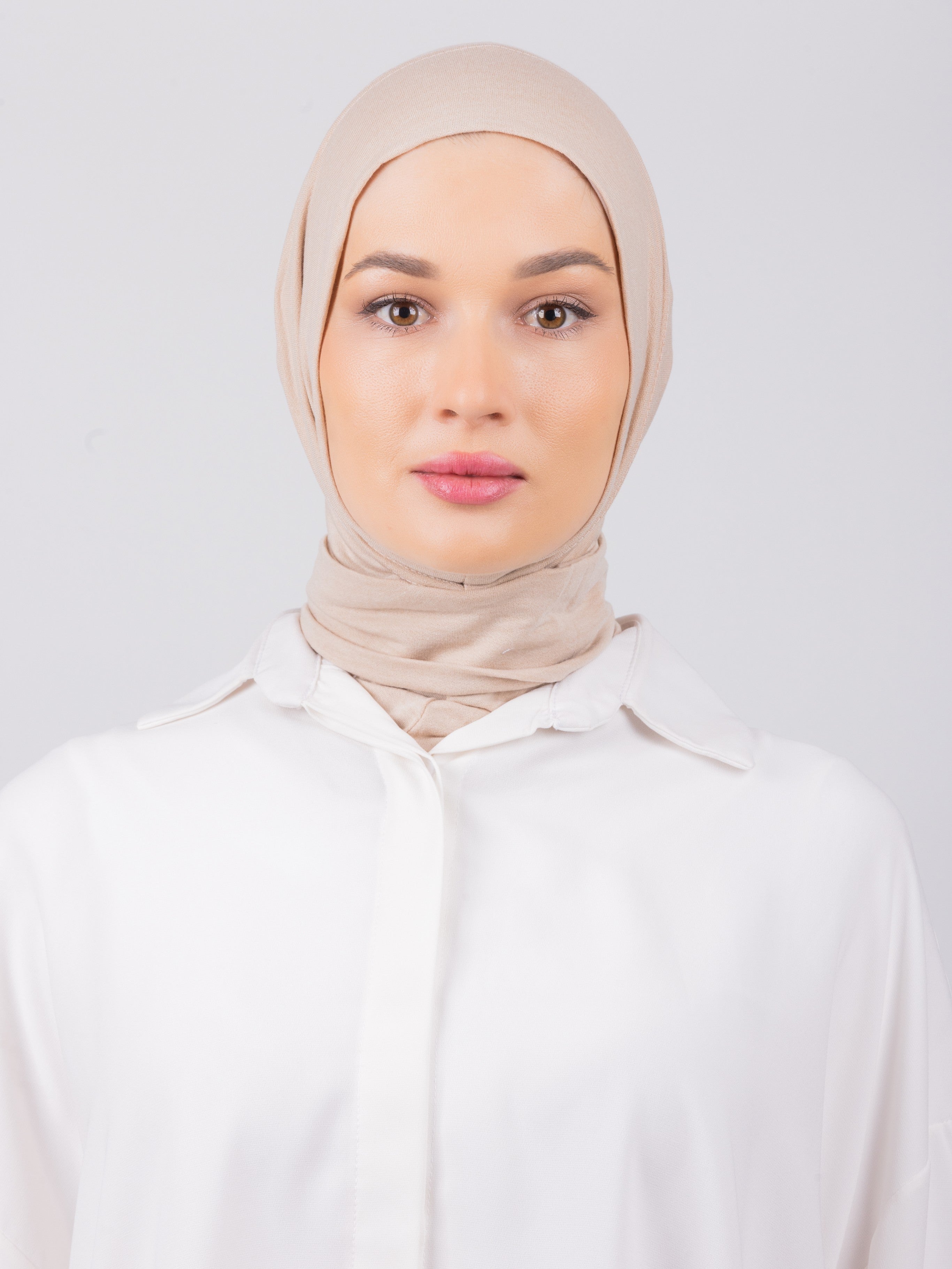 TriLock™ Hijab | Moltte Signature Cotton | Pale Beige
