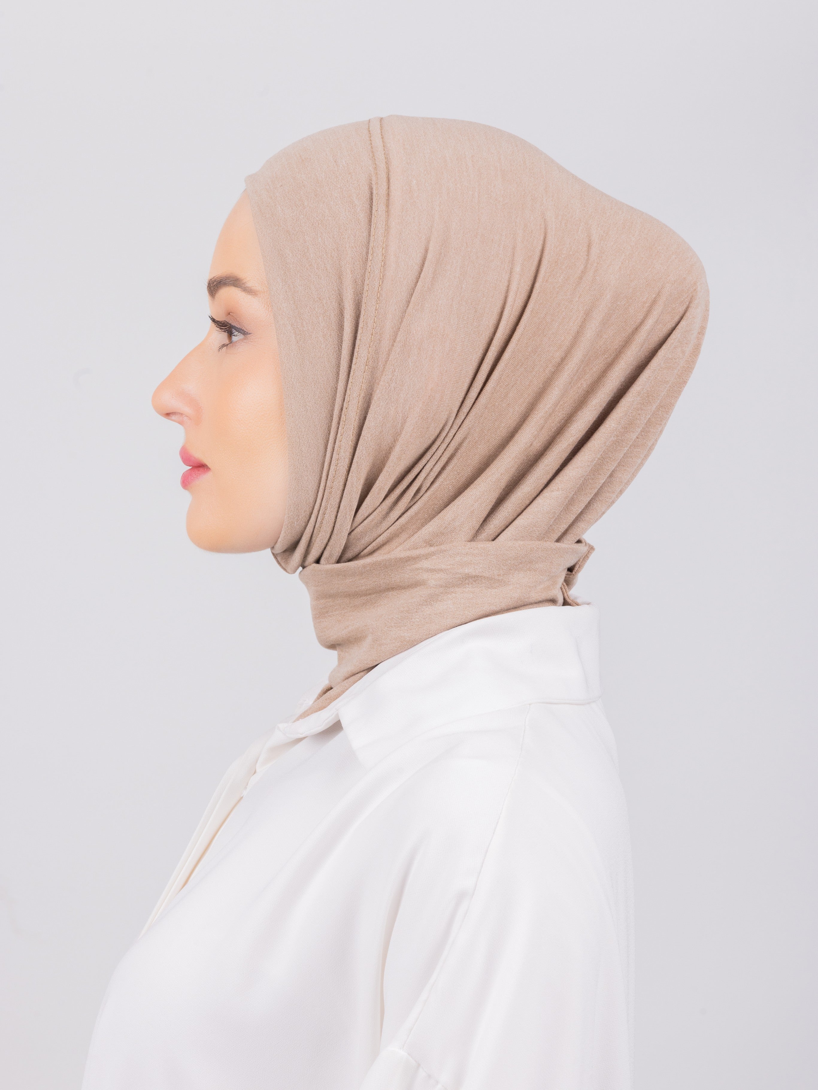 TriLock™ Hijab | Moltte Signature Cotton | Creamy Beige