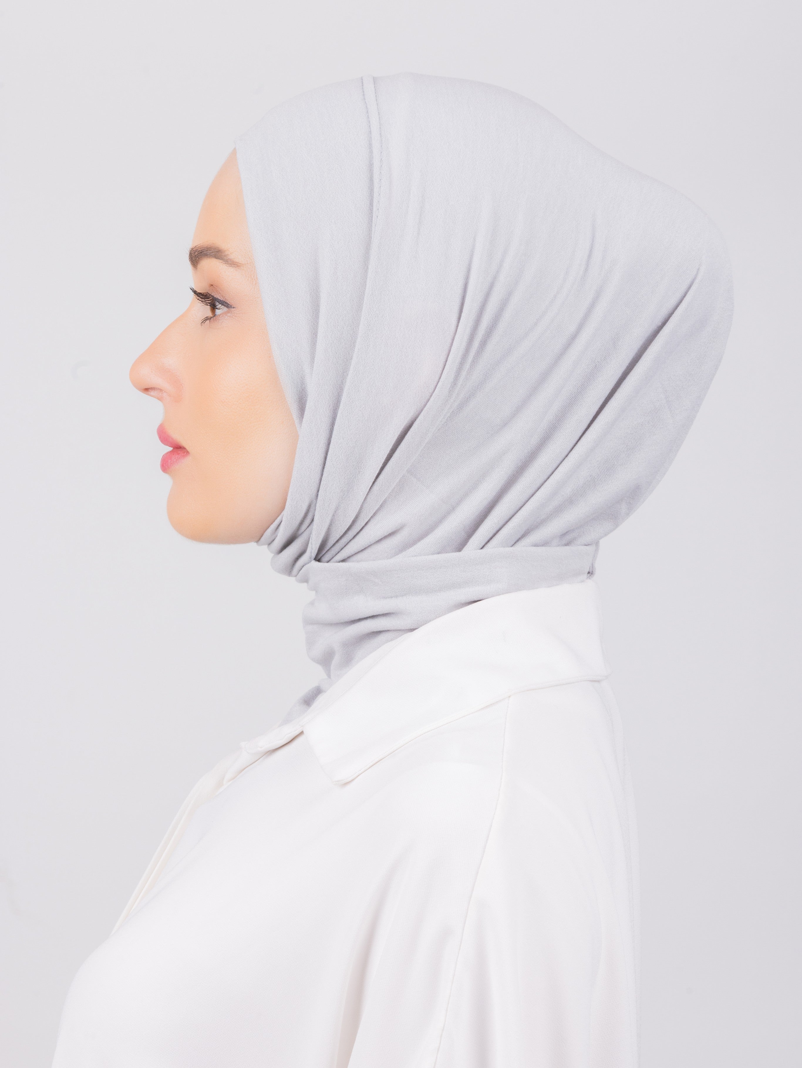 TriLock™ Hijab | Moltte Signature Cotton | Medium Grey