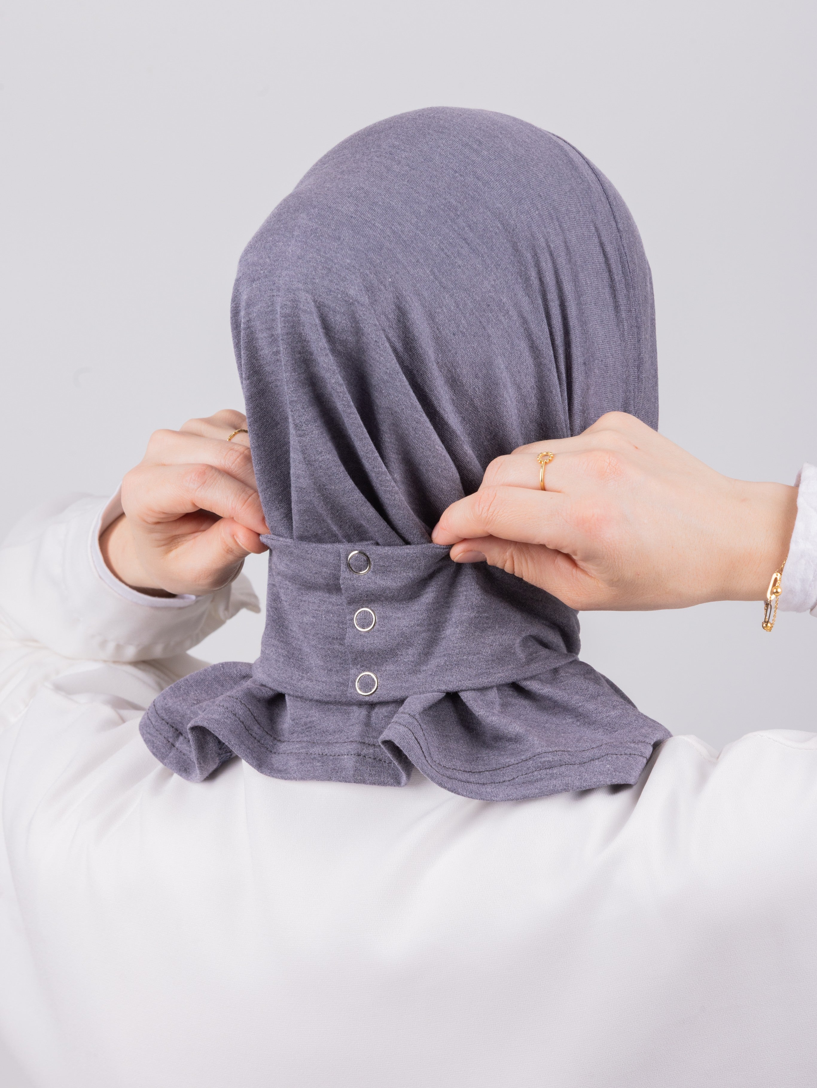 TriLock™ Hijab | Moltte Signature Cotton | Stone Grey