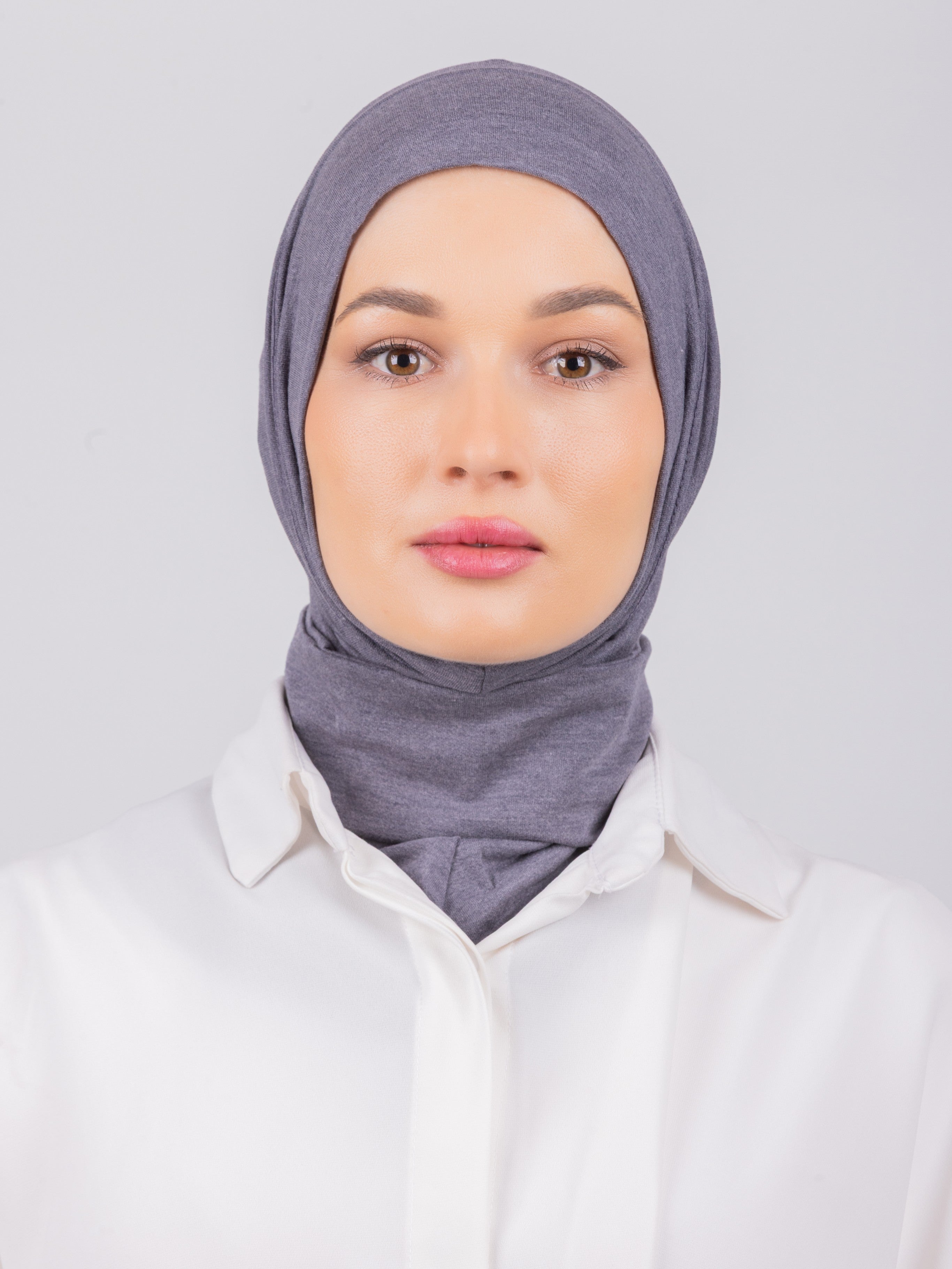 TriLock™ Hijab | Moltte Signature Cotton | Stone Grey