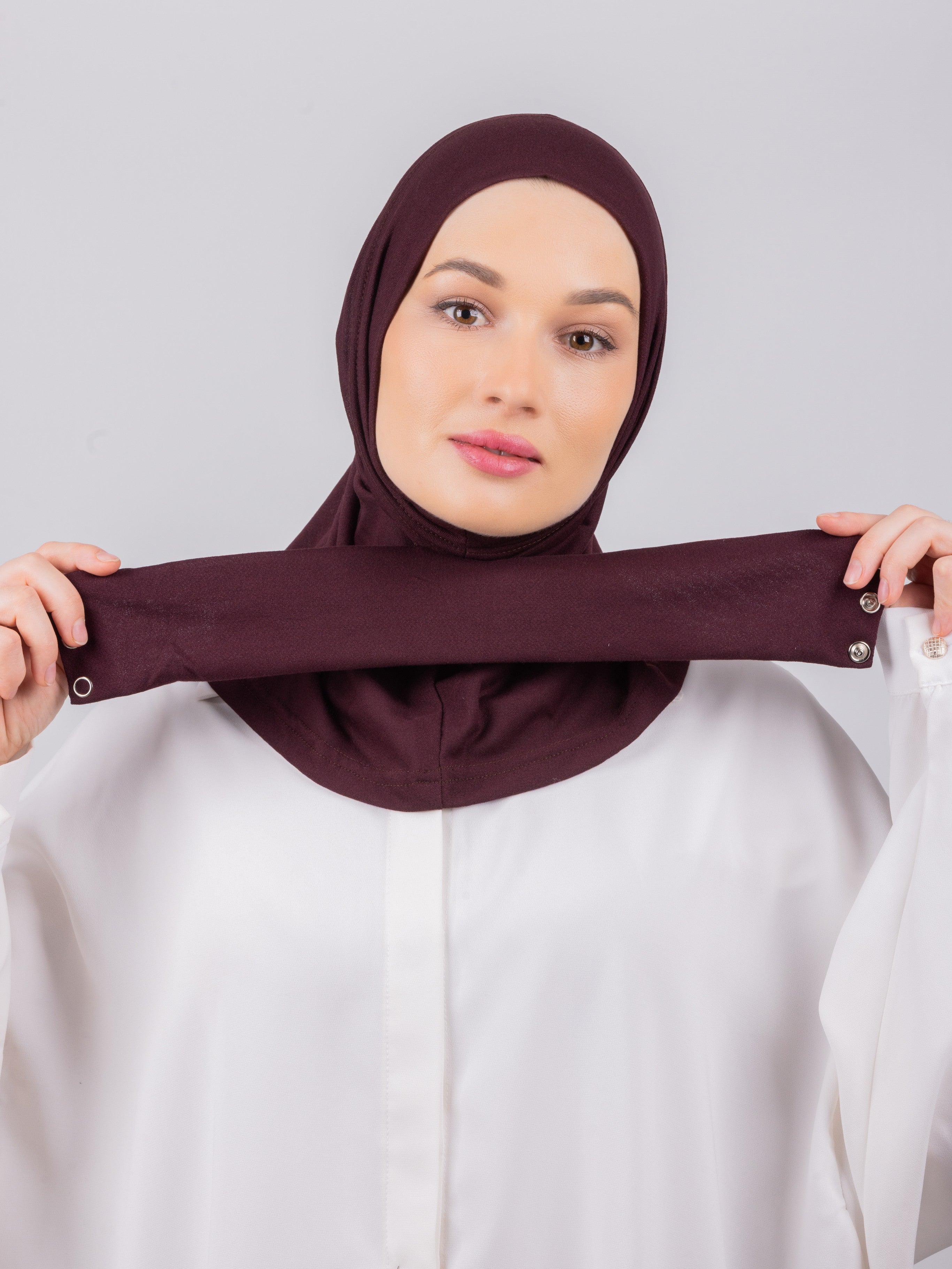 TriLock™ Hijab | Moltte Signature Cotton | Burgundy