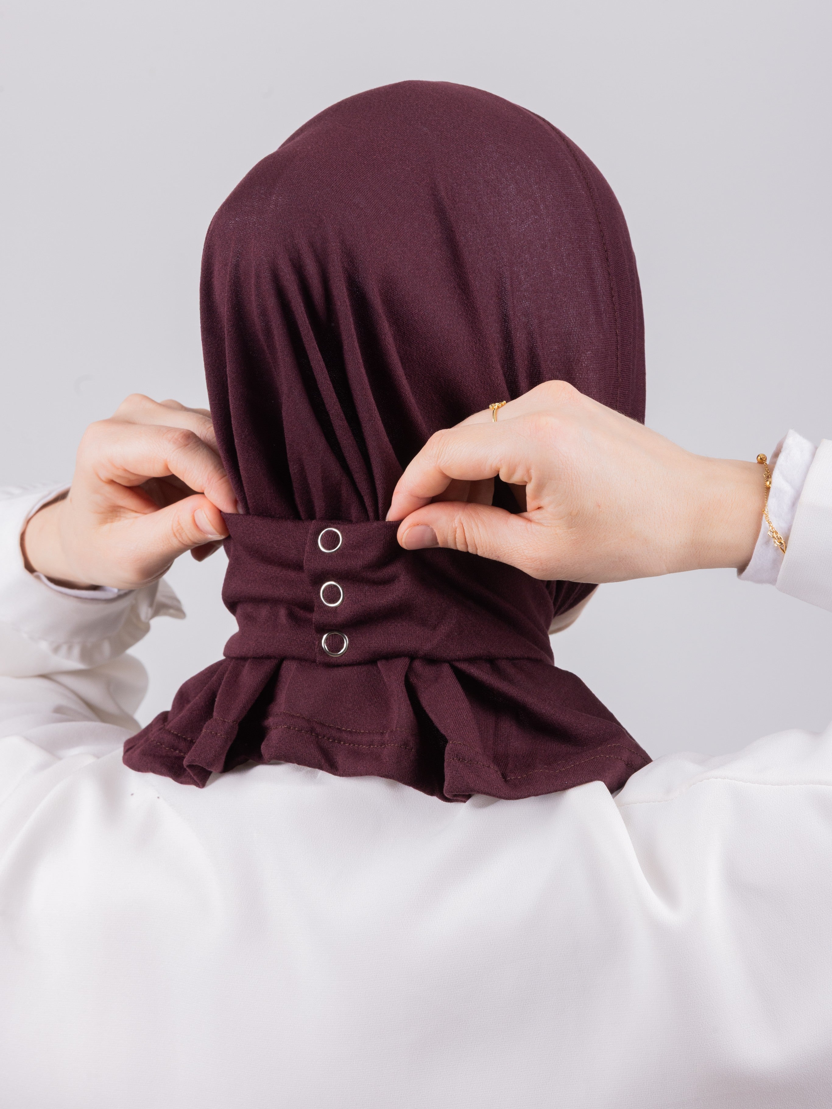 TriLock™ Hijab | Moltte Signature Cotton | Burgundy