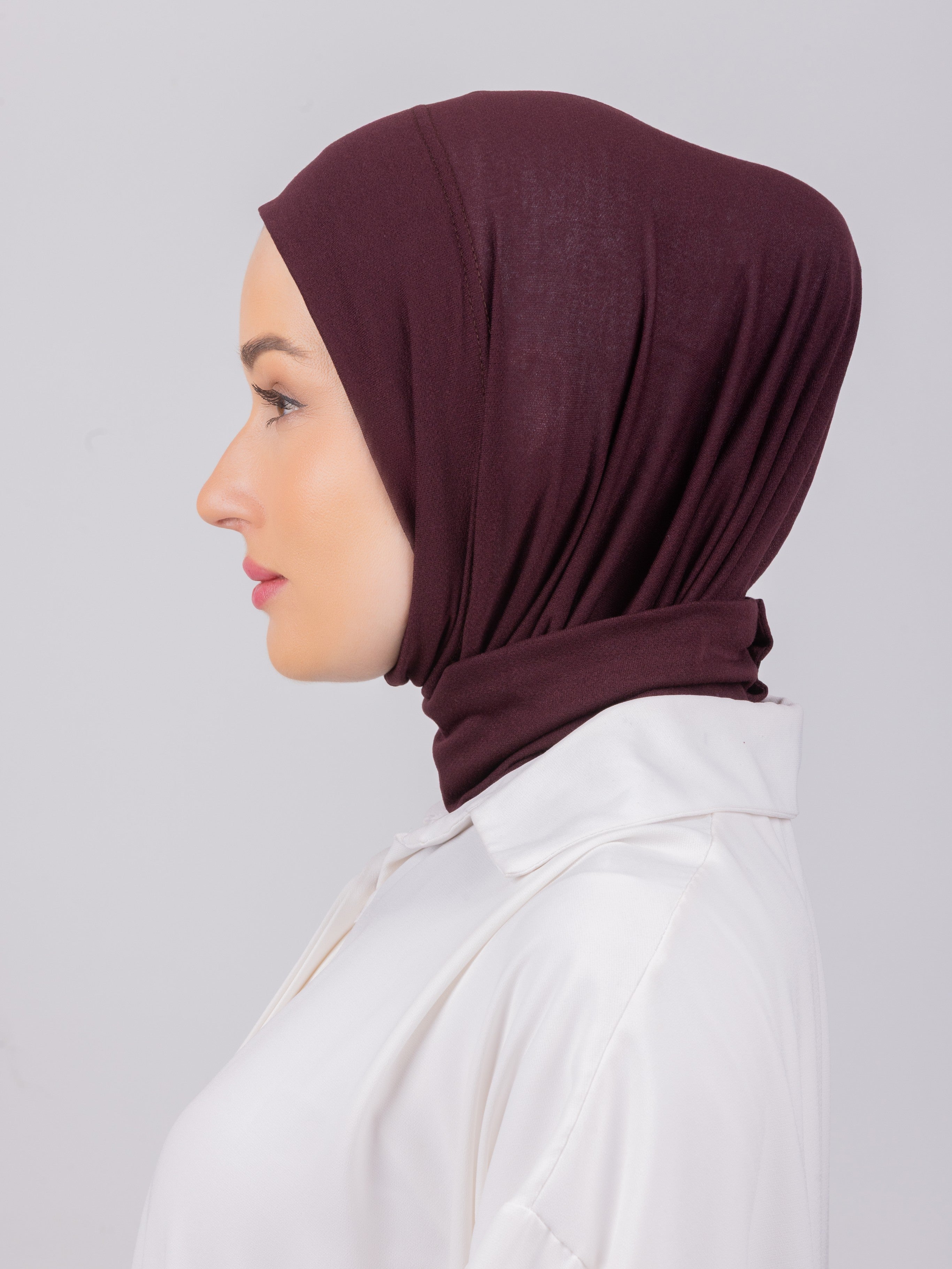 TriLock™ Hijab | Moltte Signature Cotton | Burgundy