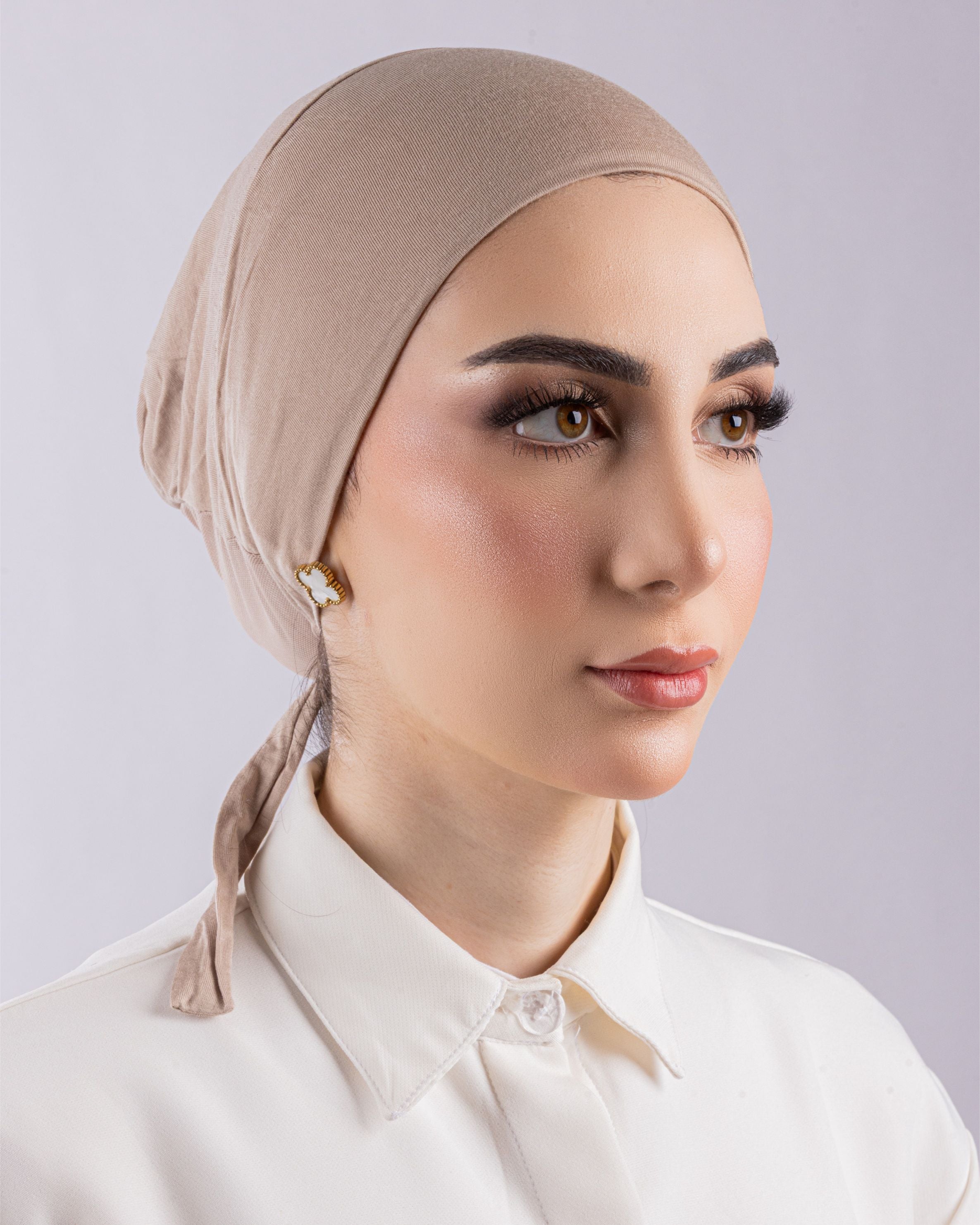Tie Mesh Undercap | Blush Beige