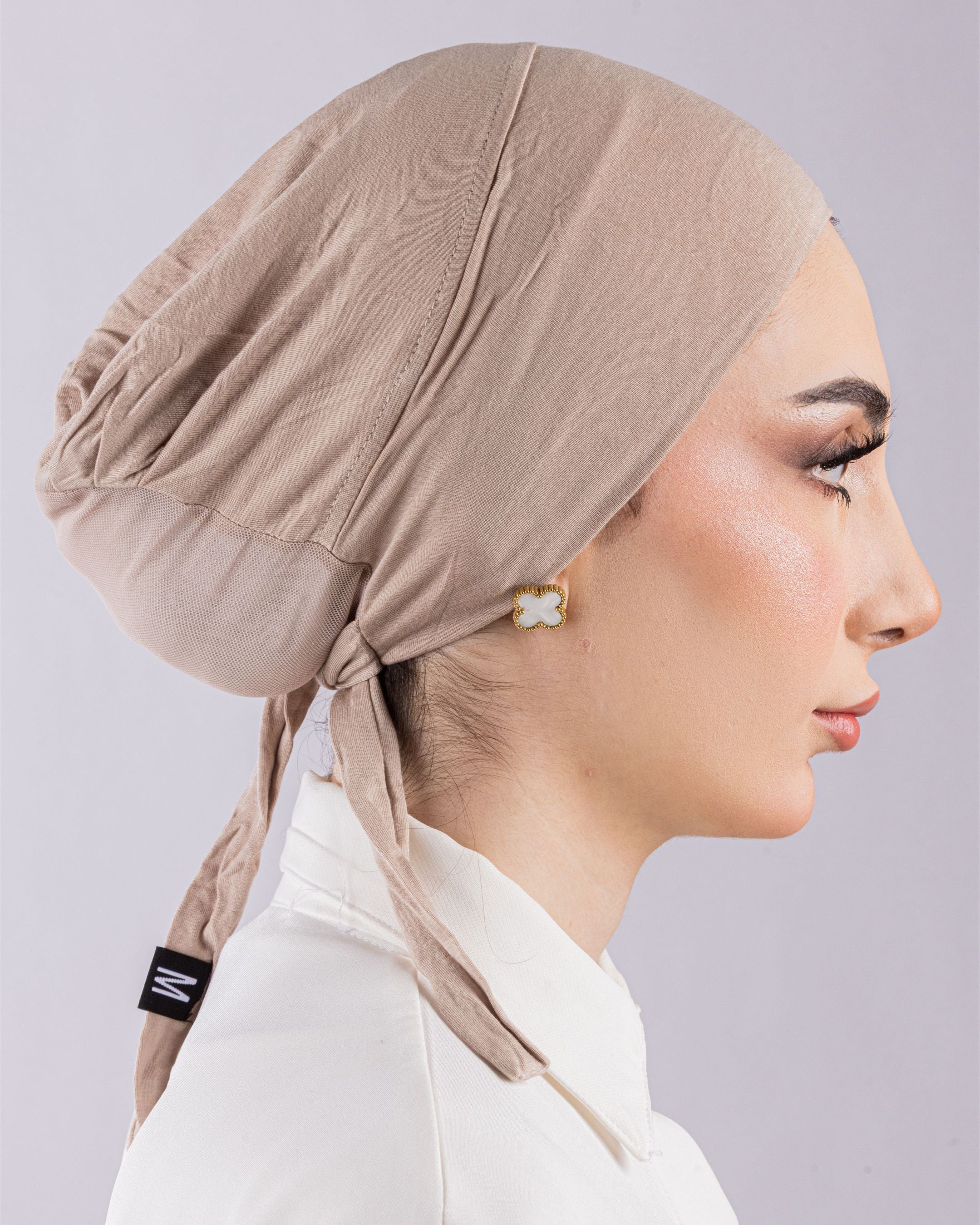 Tie Mesh Undercap | Blush Beige