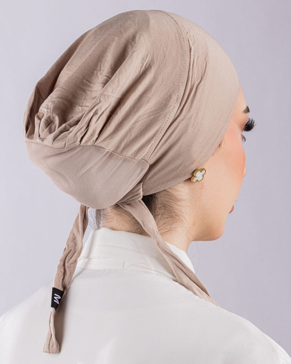 Tie Mesh Undercap | Blush Beige