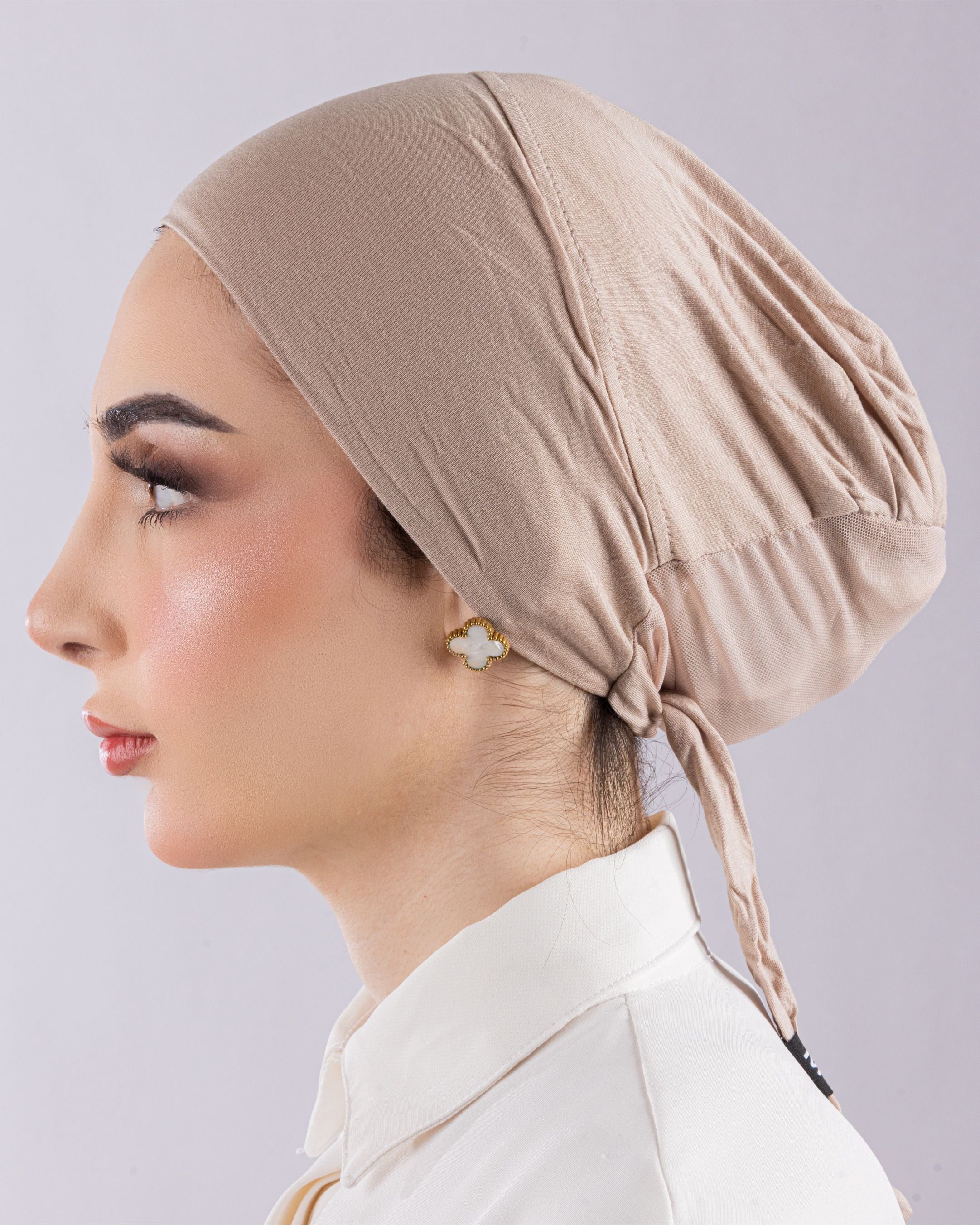 Tie Mesh Undercap | Blush Beige
