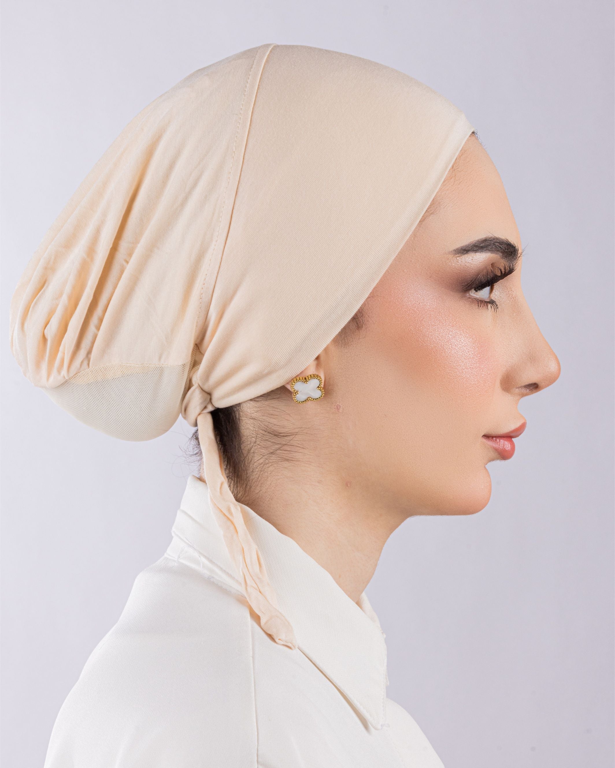 Tie Mesh Undercap | Creamy Beige