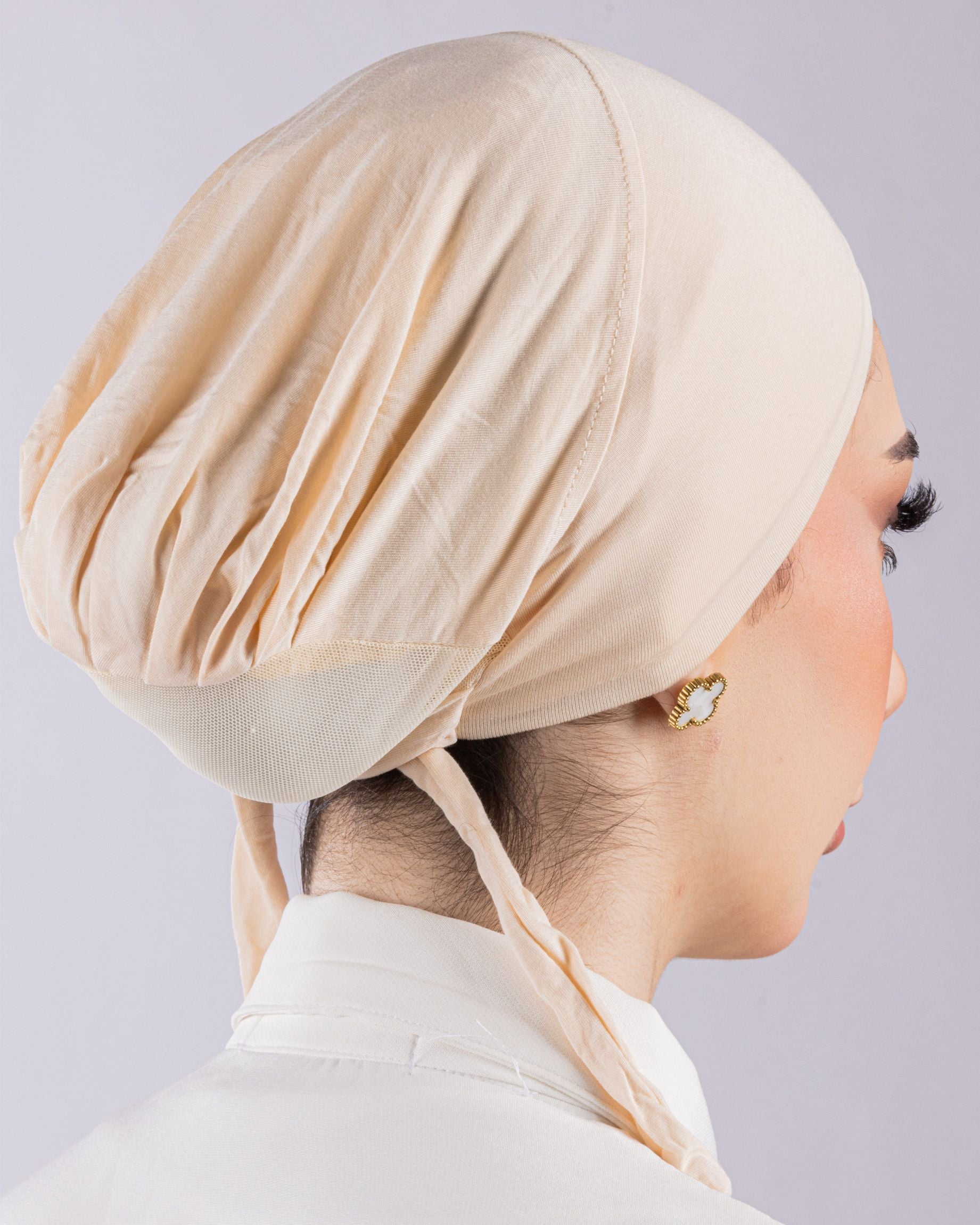 Tie Mesh Undercap | Creamy Beige