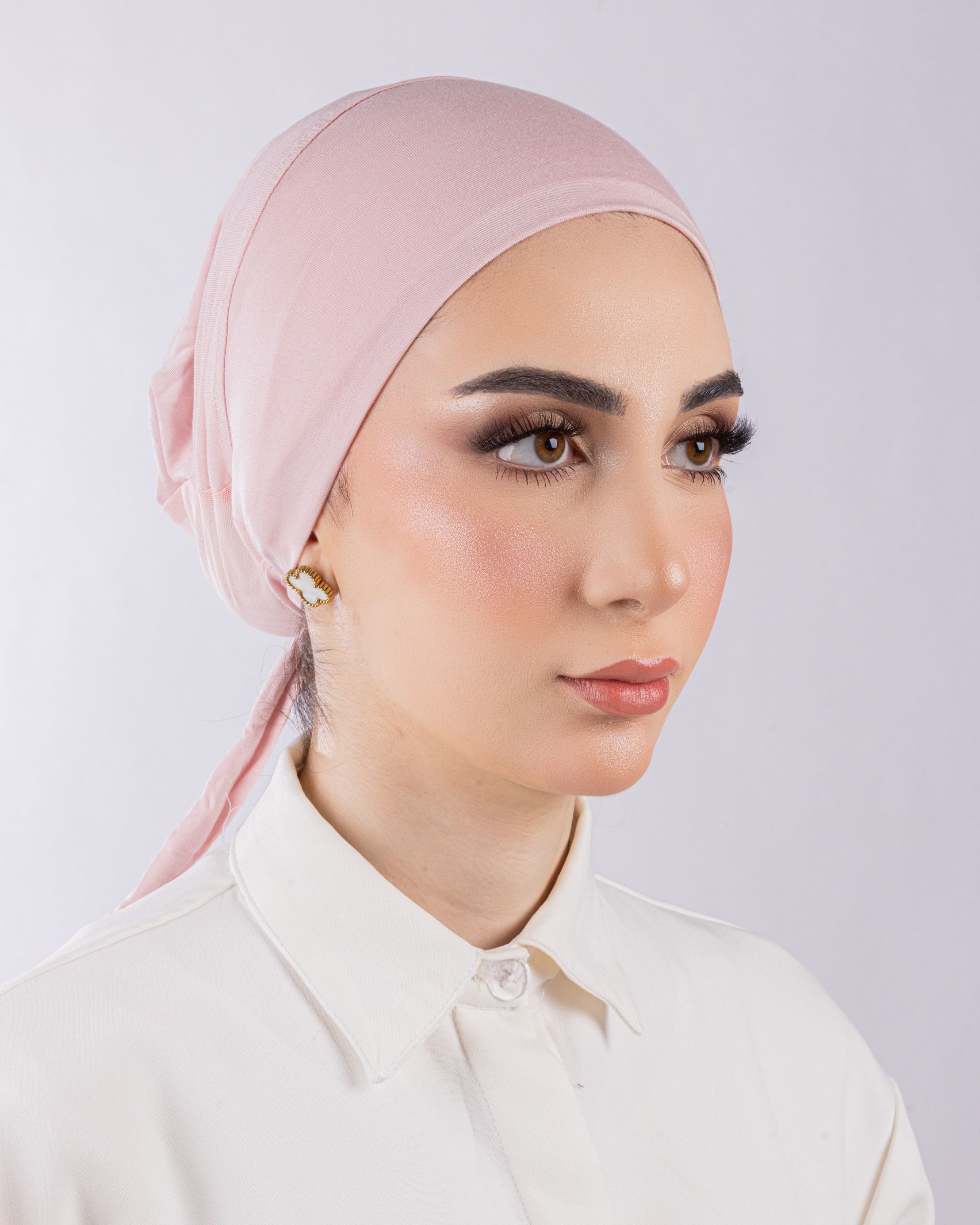 Tie Mesh Undercap | Light Pink