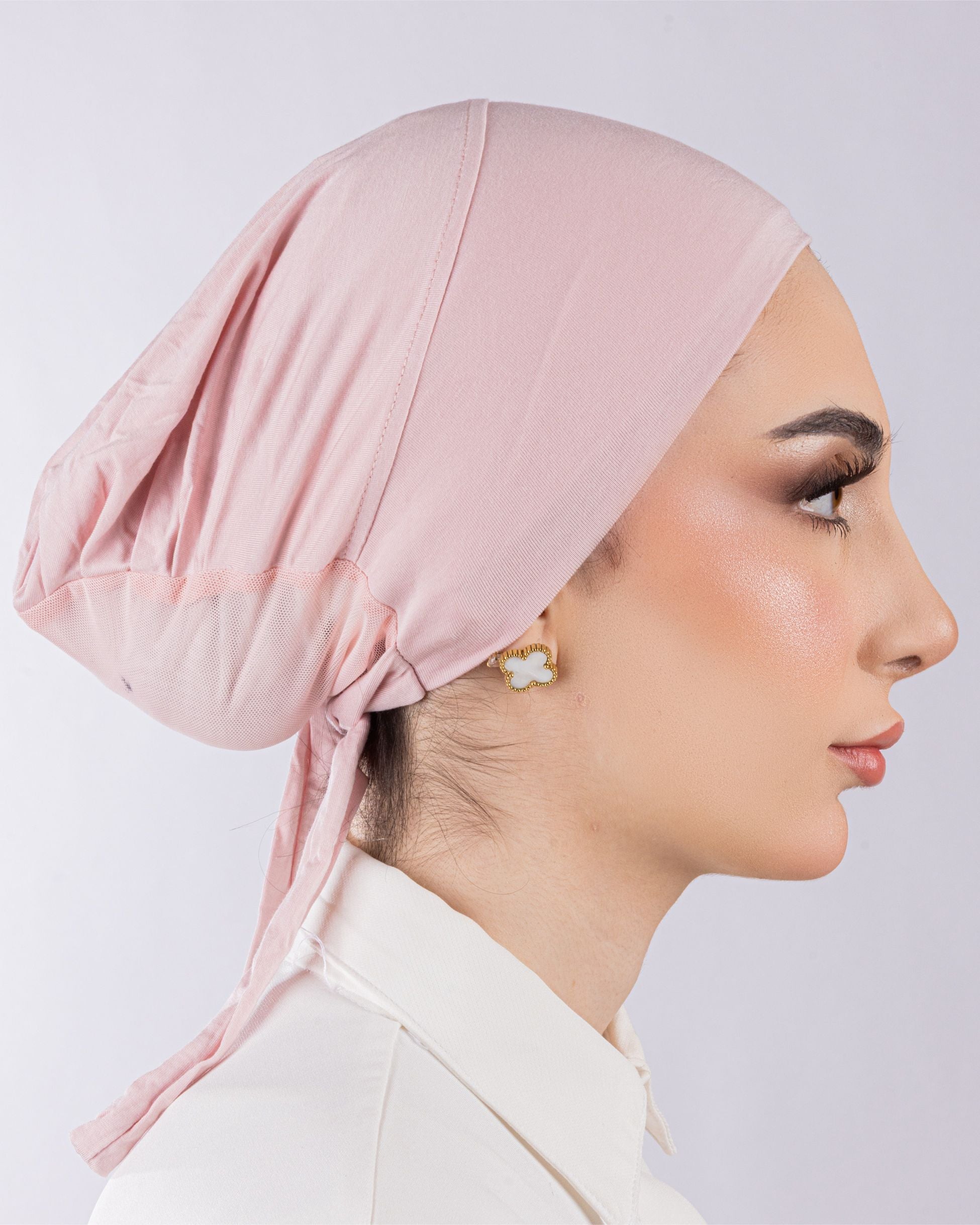 Tie Mesh Undercap | Light Pink
