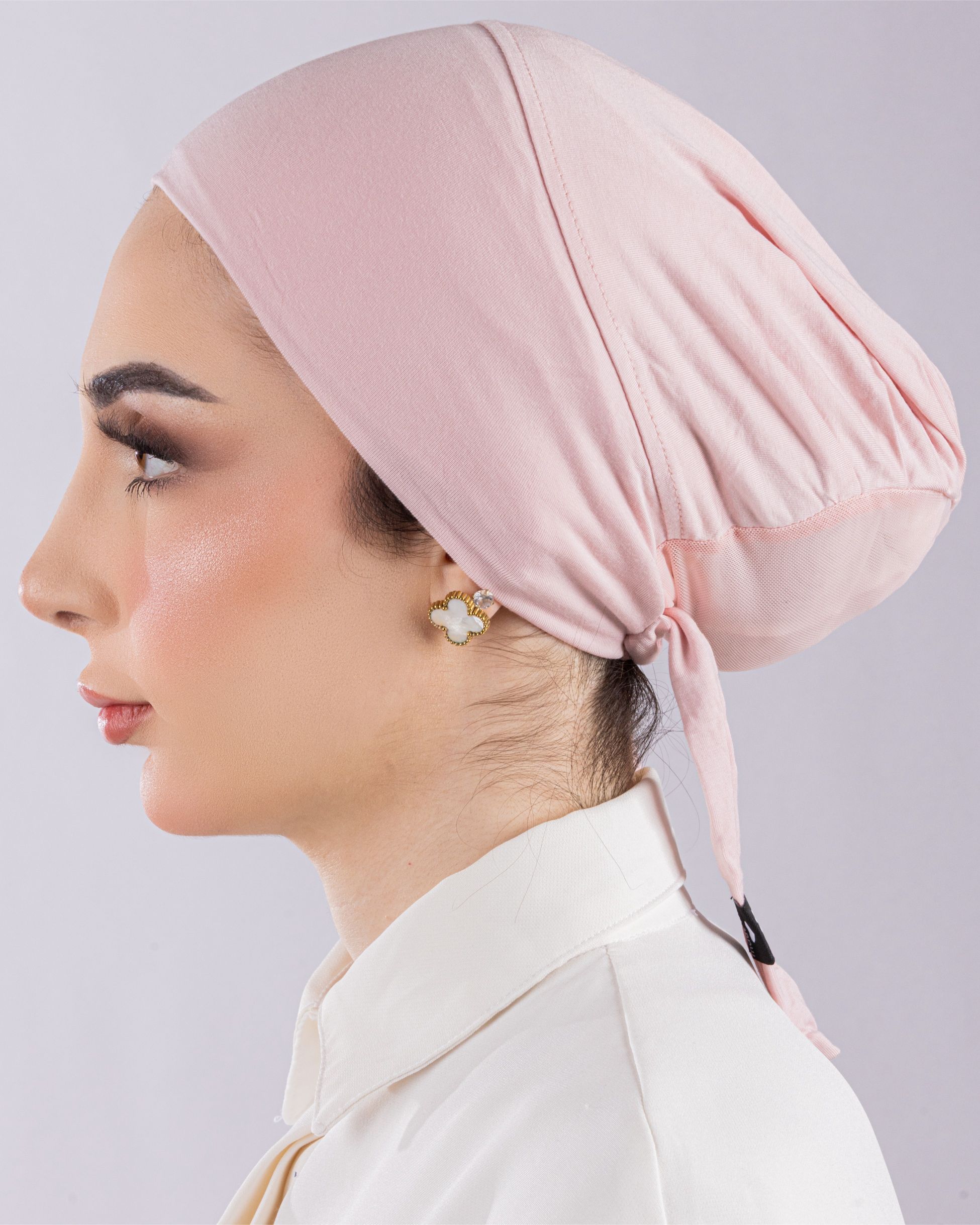 Tie Mesh Undercap | Light Pink