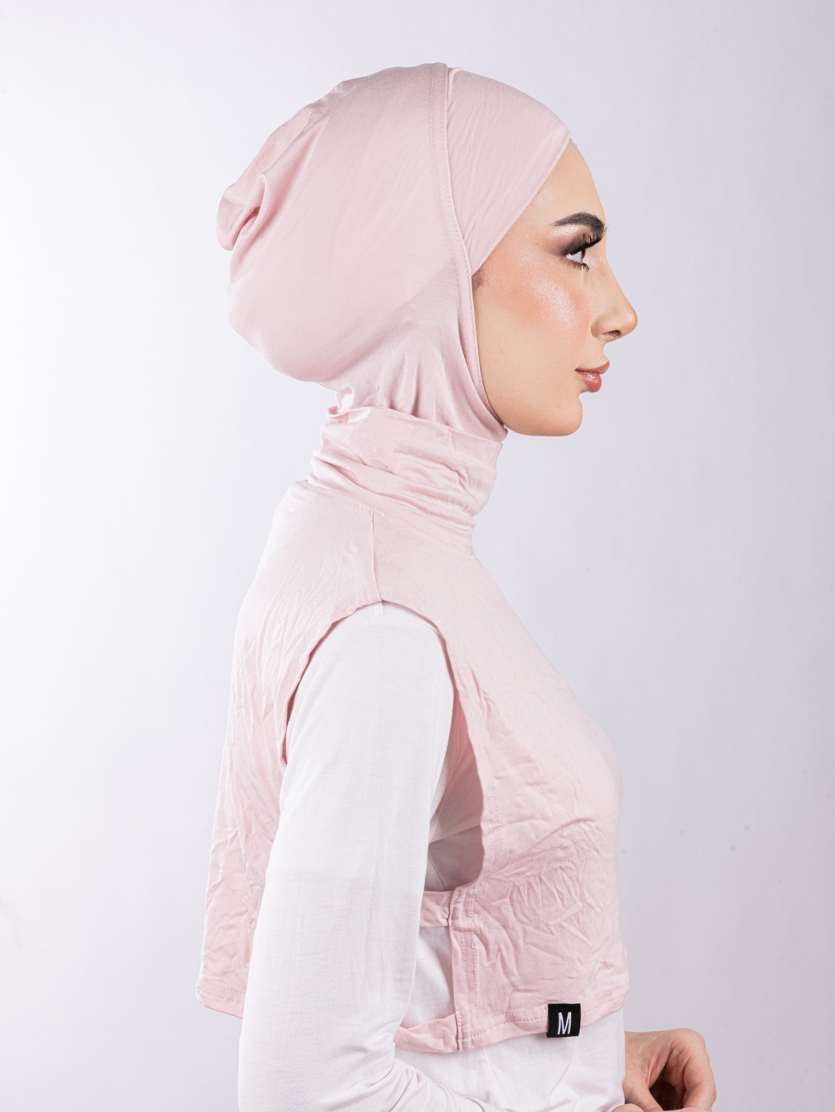 Matching Set - Full Top Collar  & Full Coverage undercap | Light Pink ( 2 Pcs )