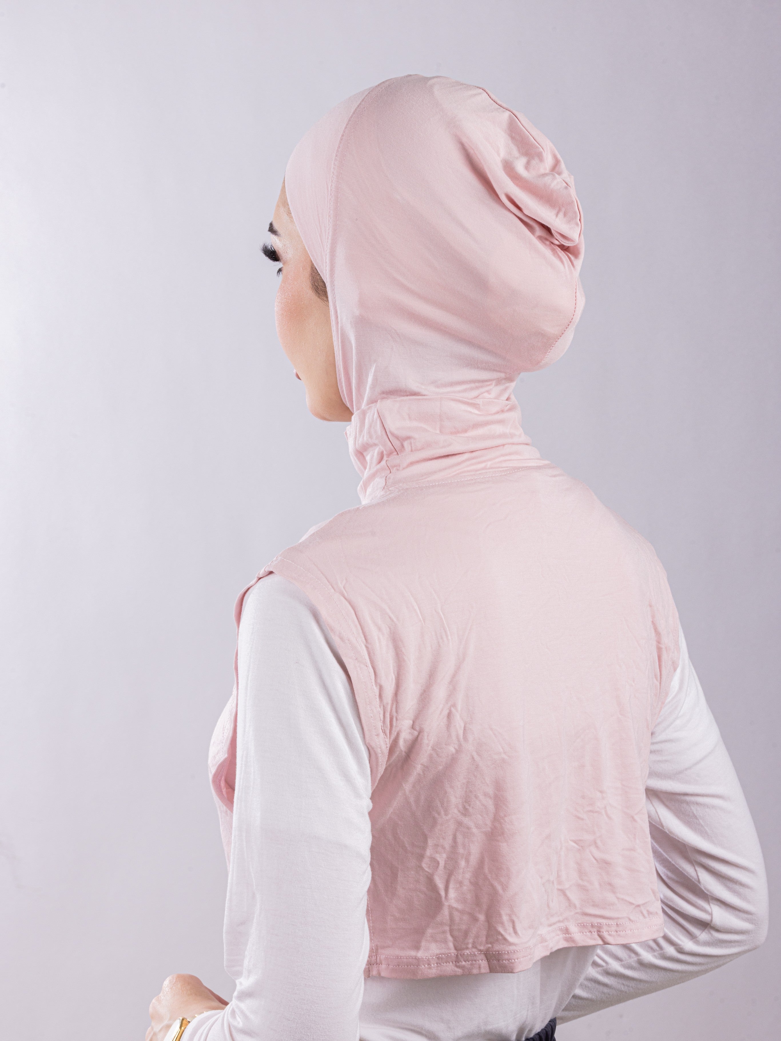 Matching Set - Full Top Collar  & Full Coverage undercap | Light Pink ( 2 Pcs )