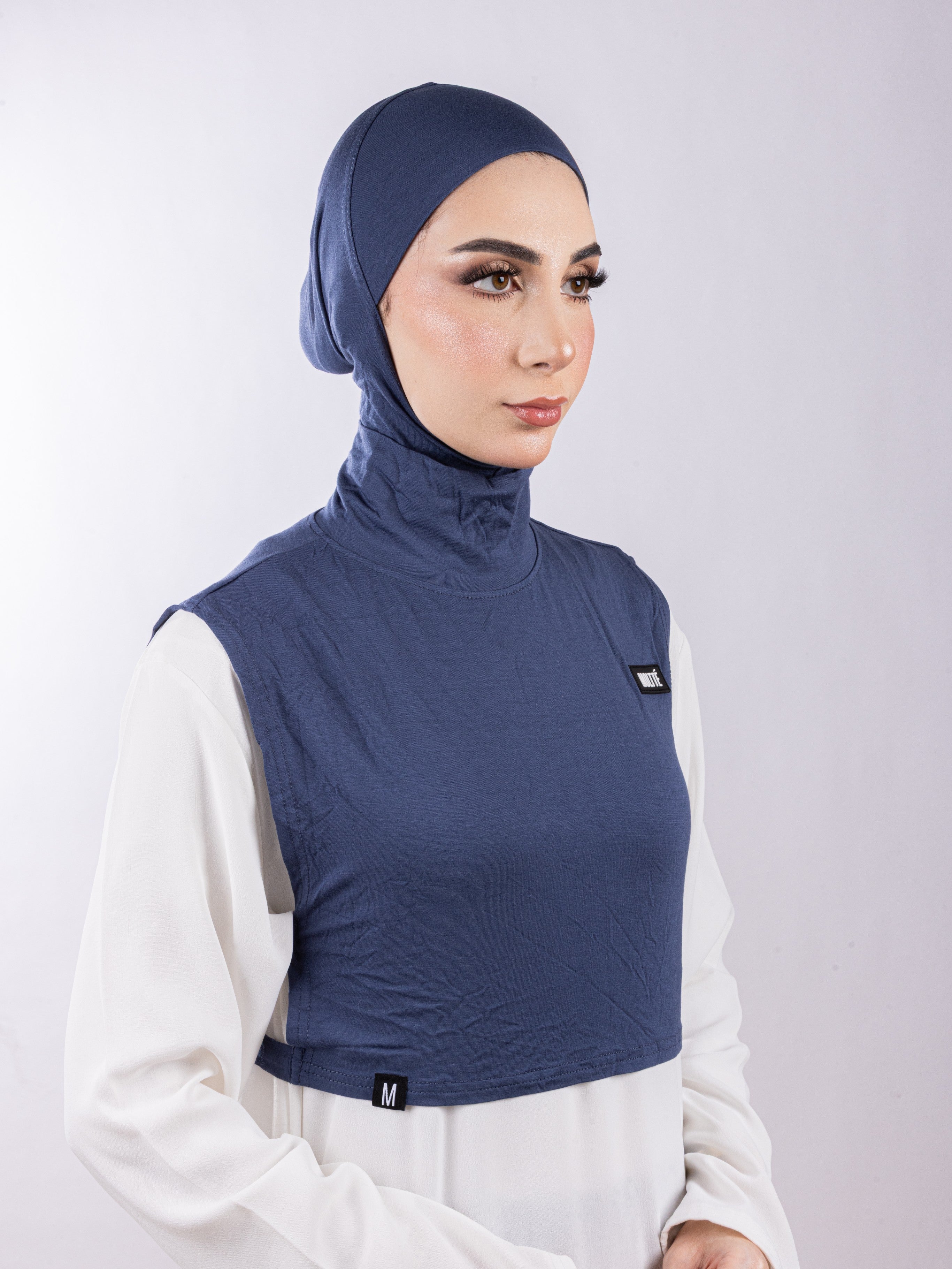 Matching Set - Full Top Collar  & Full Coverage undercap | Cool Blue ( 2 Pcs )