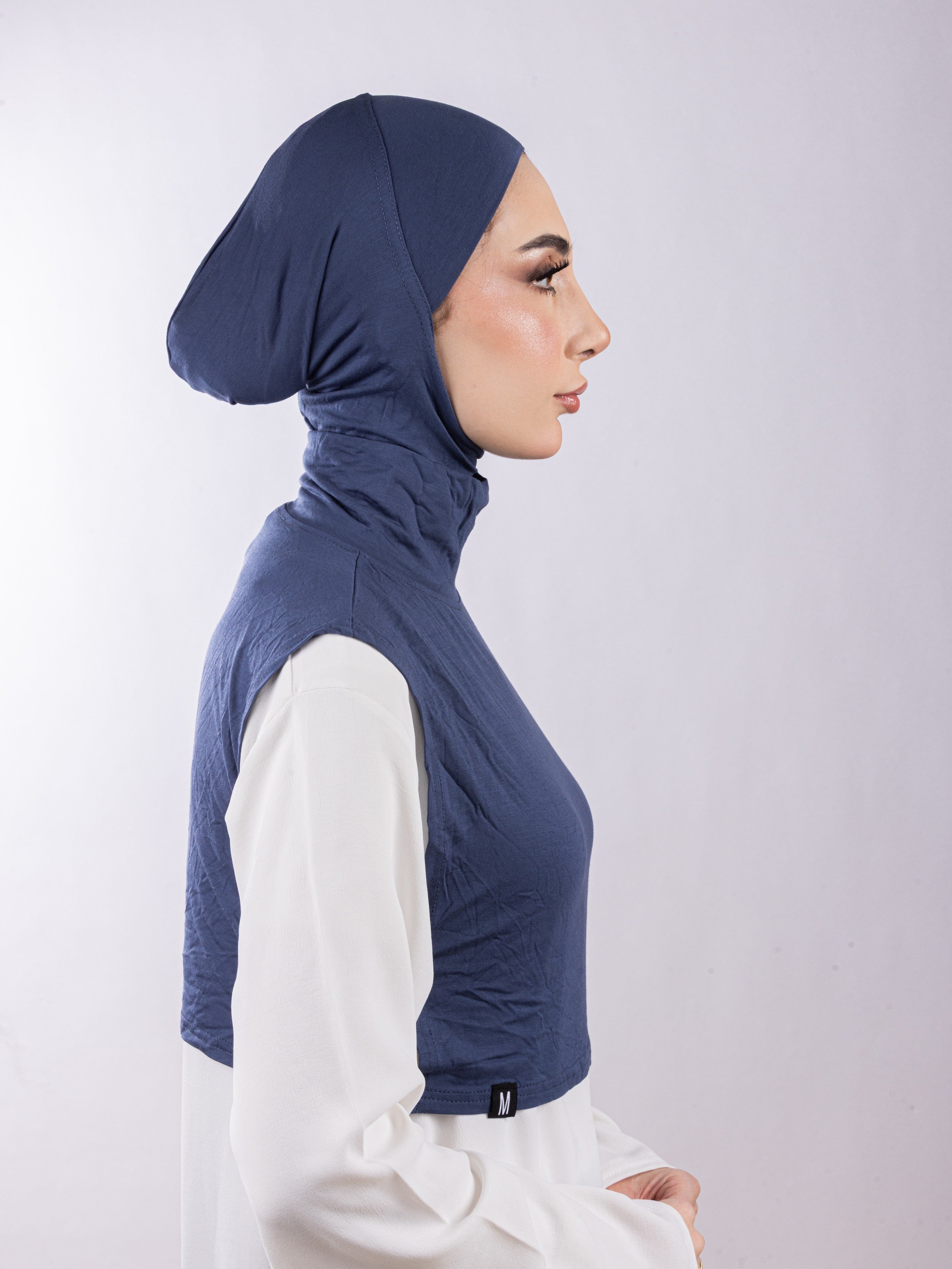 Matching Set - Full Top Collar  & Full Coverage undercap | Cool Blue ( 2 Pcs )