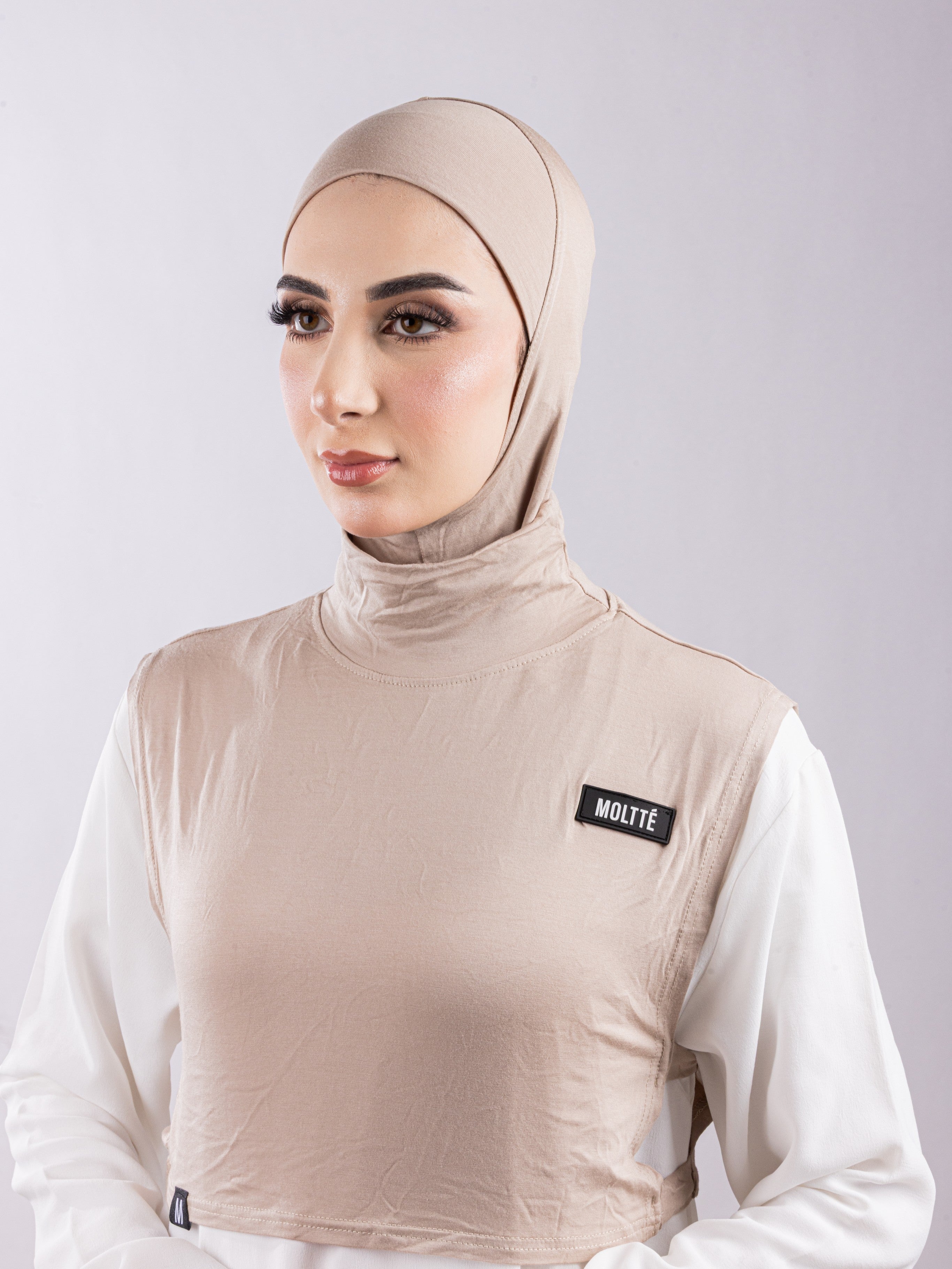 Matching Set - Full Top Collar  & Full Coverage undercap | Blush Beige ( 2 Pcs )
