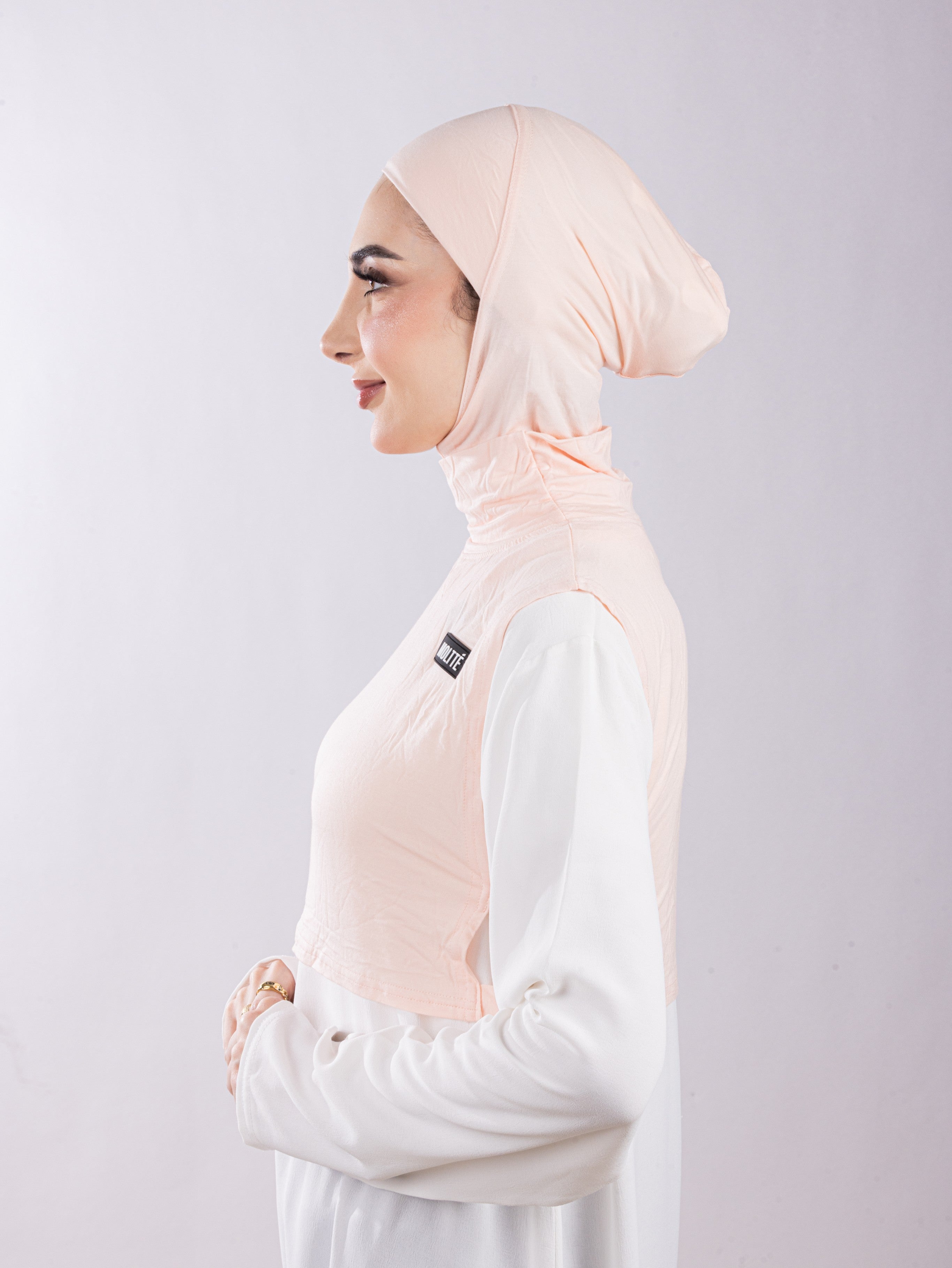 Matching Set - Full Top Collar  & Full Coverage undercap | Soft Pink ( 2 Pcs )
