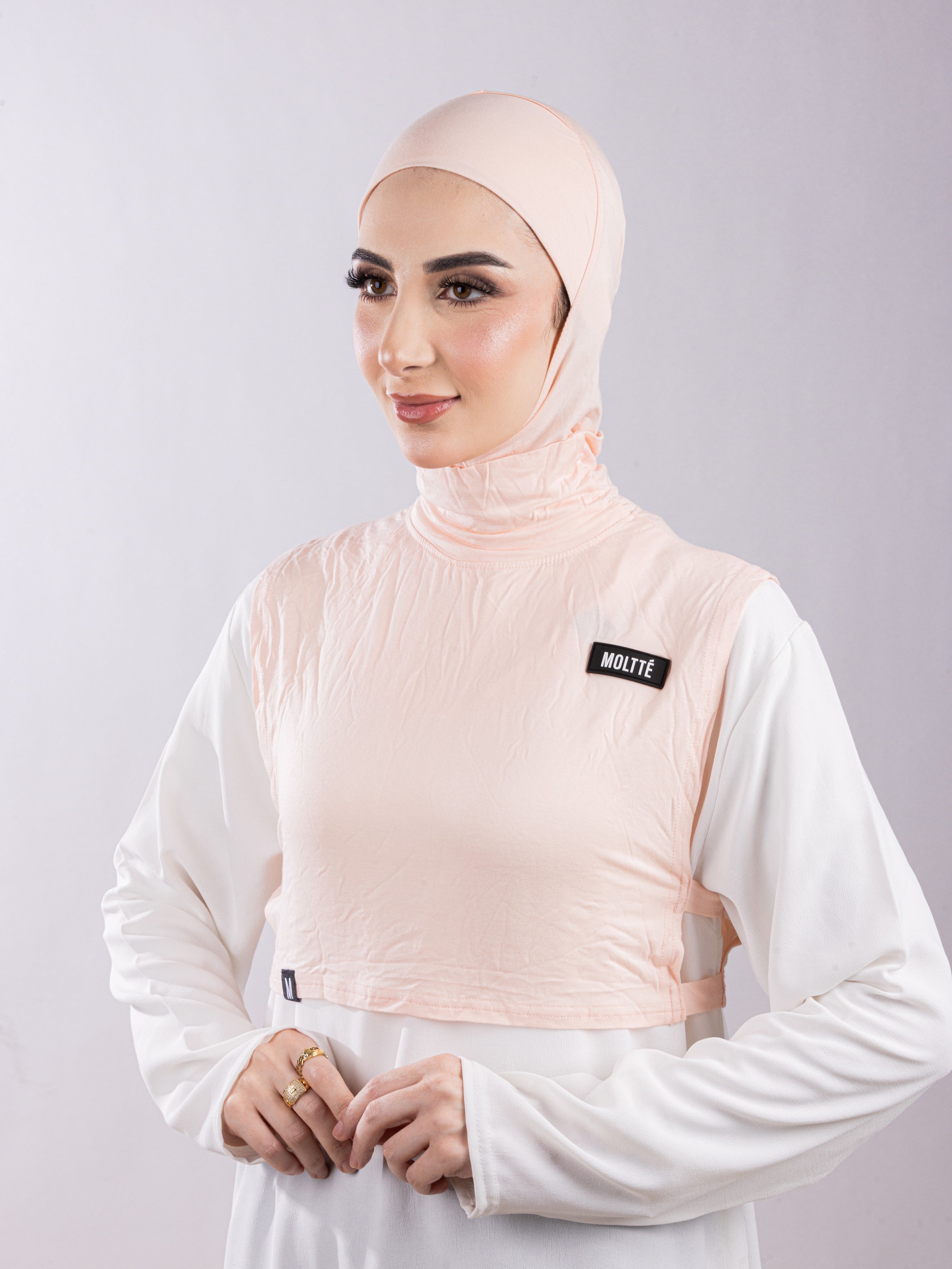 Matching Set - Full Top Collar  & Full Coverage undercap | Soft Pink ( 2 Pcs )