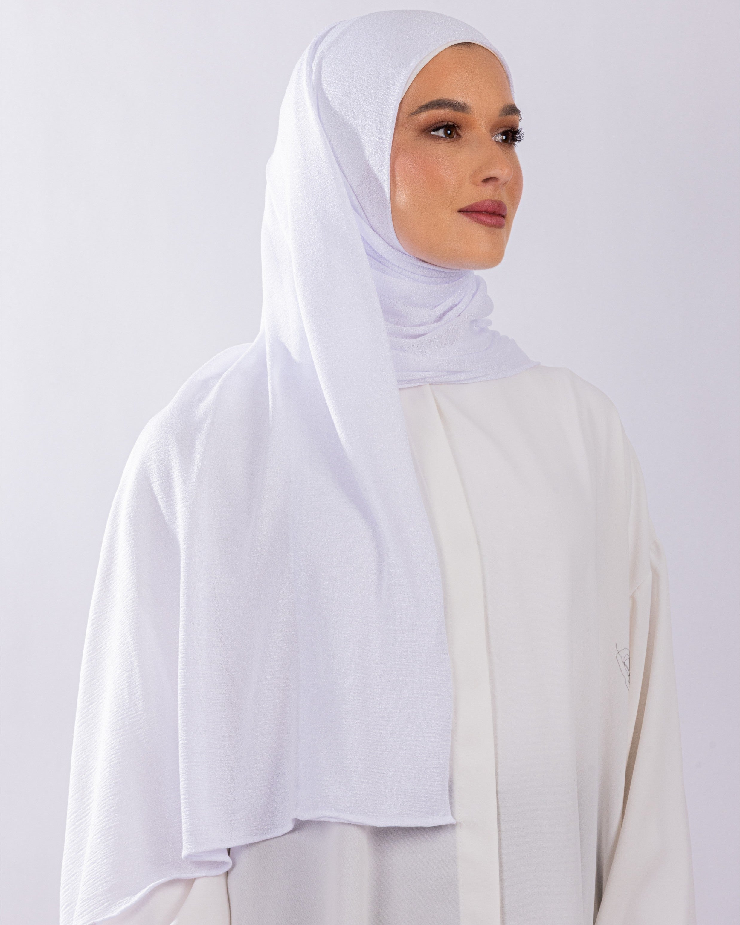 Easy To Wear Design | Malaysian Crush Cotton | White