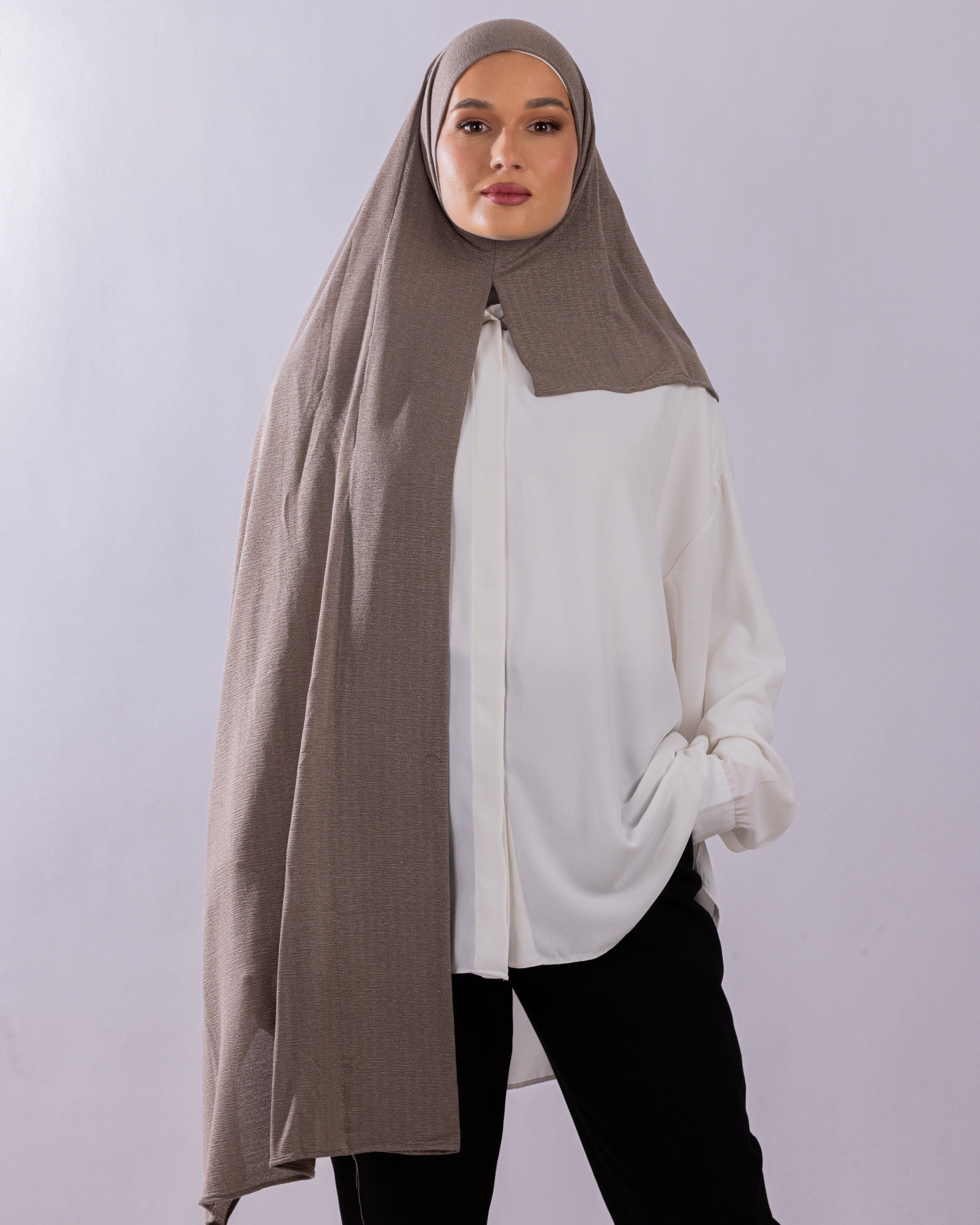 Easy To Wear Design | Malaysian Crush Cotton | Coffee Taupe