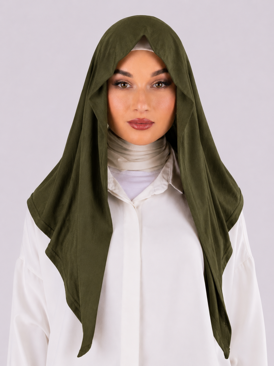 Triangular Design | Spanish Cotton | Army Green